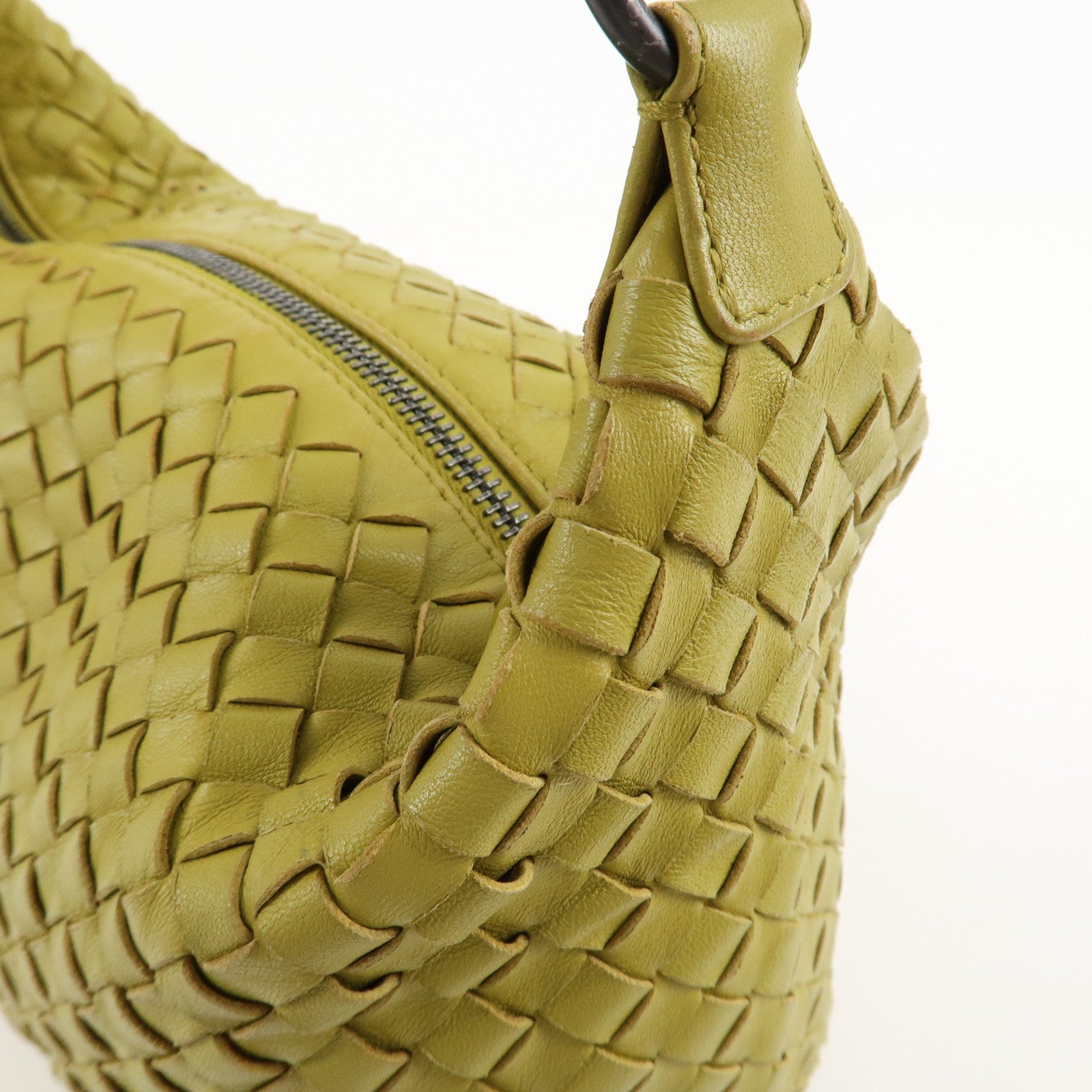 BOTTEGA VENETA Intrecciato Leather Hand Shoulder Bag Yellow