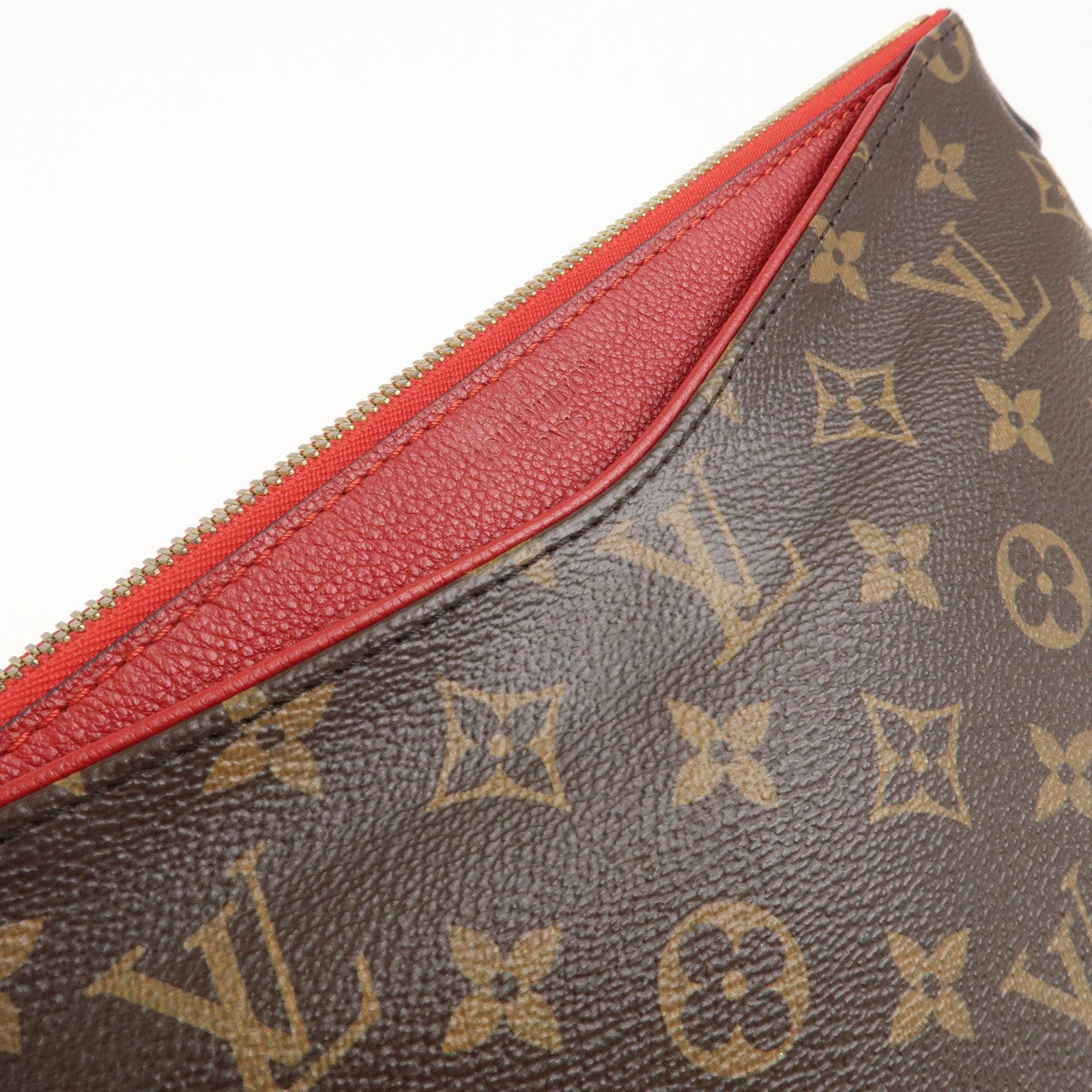 Louis Vuitton Monogram Pallas Beauty Case Brown Red M64123 Used