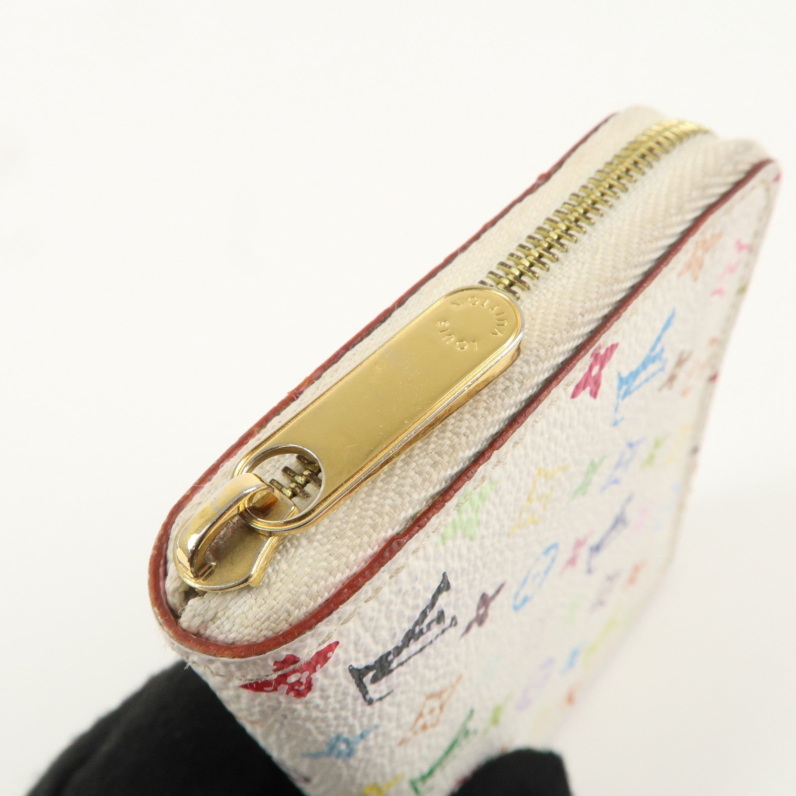 Louis Vuitton Monogram Multicolor Zippy Coin Purse Blanc M66548