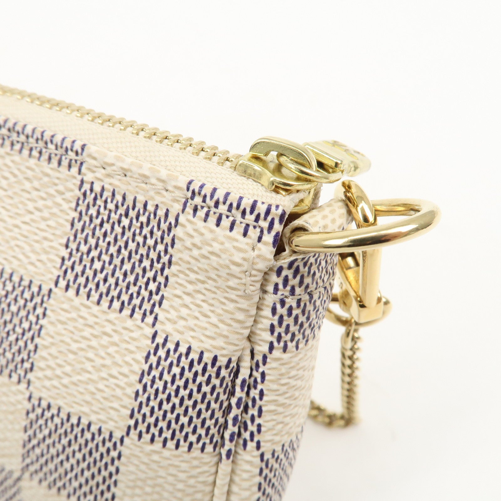 Louis Vuitton Damier Azur Mini Pochette Accessoires Pouch N58010 Used