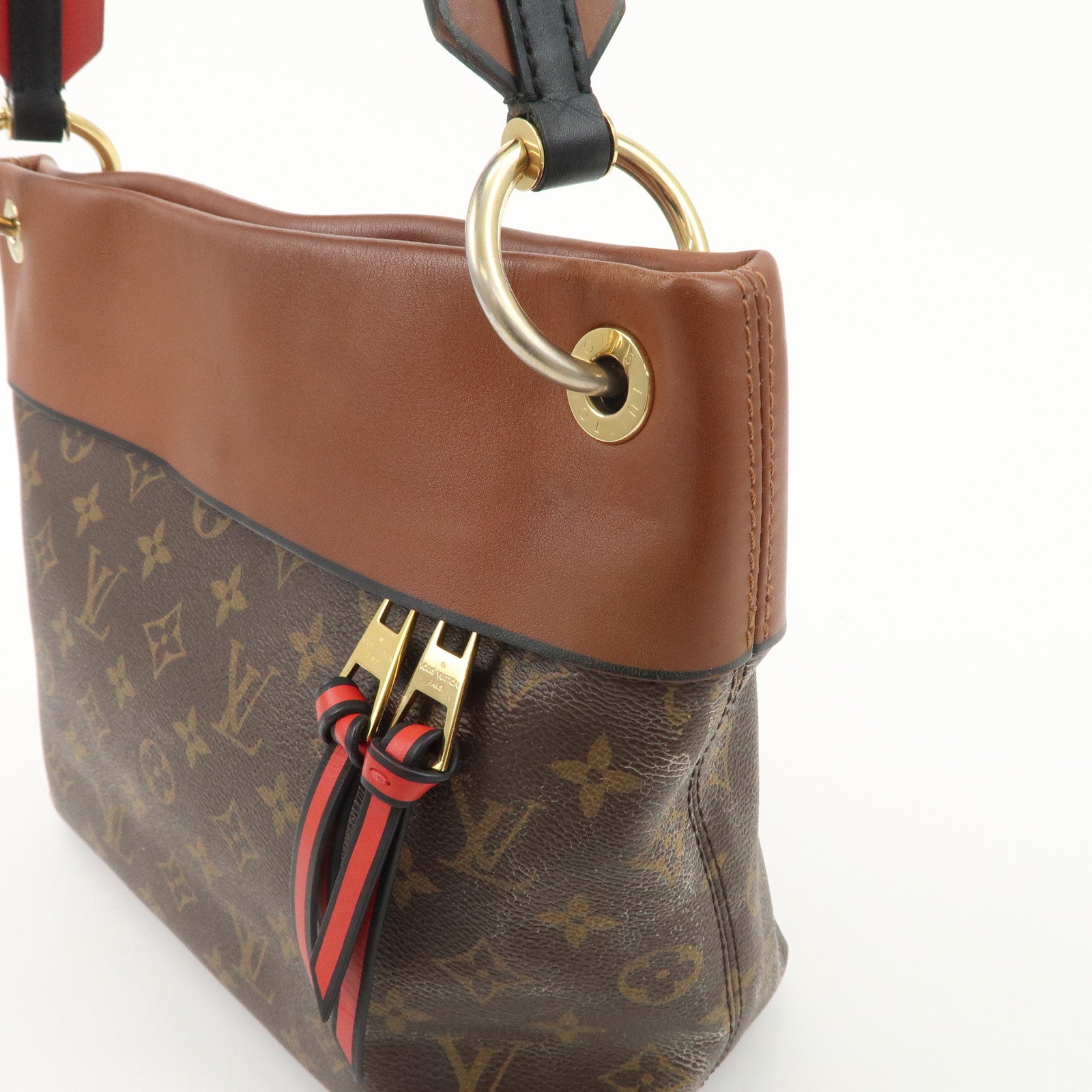 Louis Vuitton Monogram Tuileries Besace 2Way Bag Brown M43157 Used