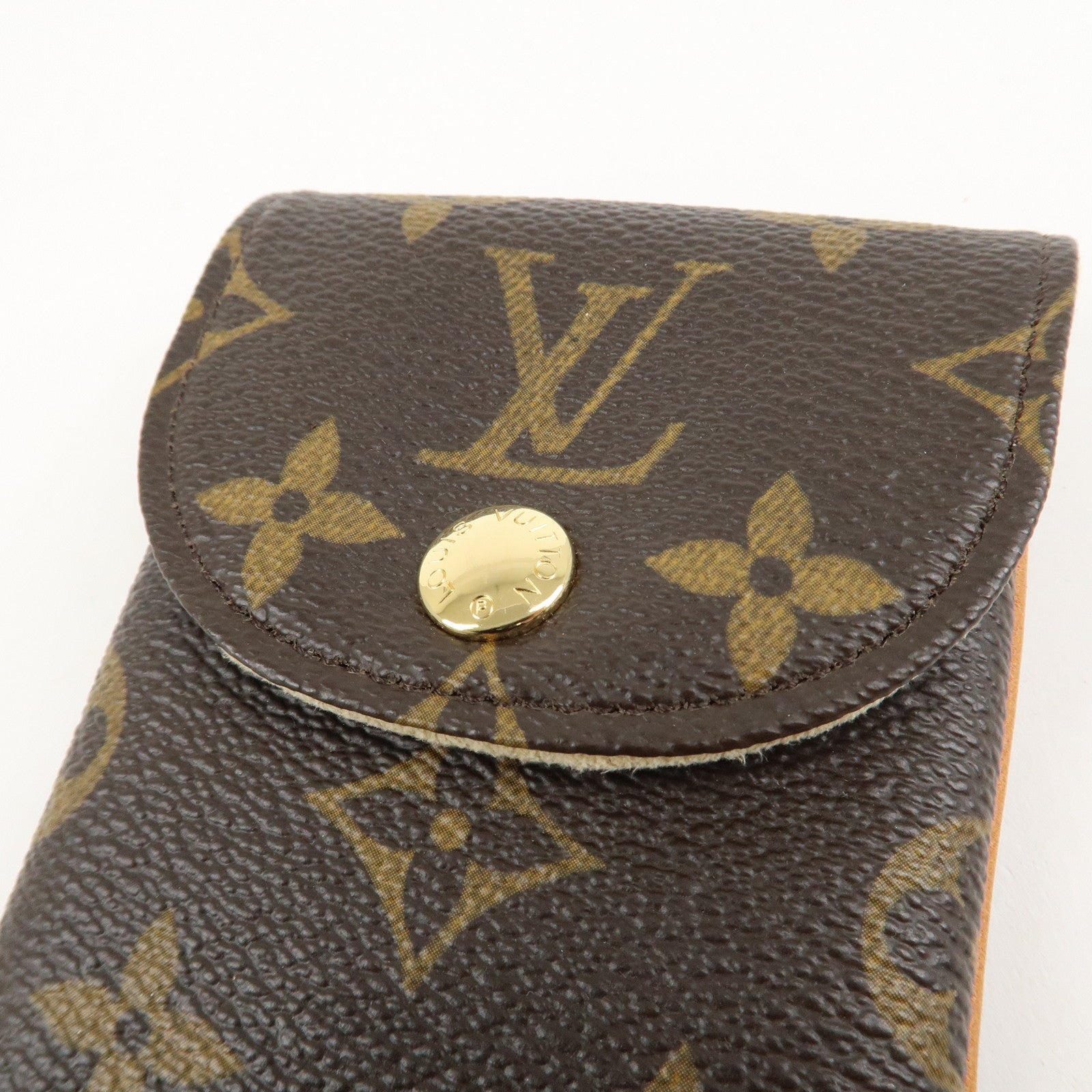 Louis Vuitton Monogram Etui Telefonne MM Brown M66546 Used