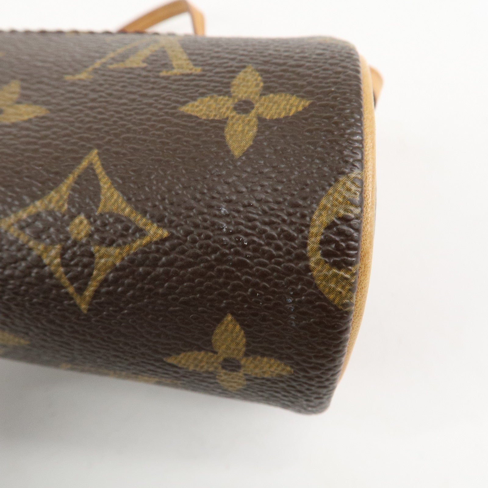 Louis Vuitton Monogram Mini Pouch for Papillon Bag New Style Brown Used