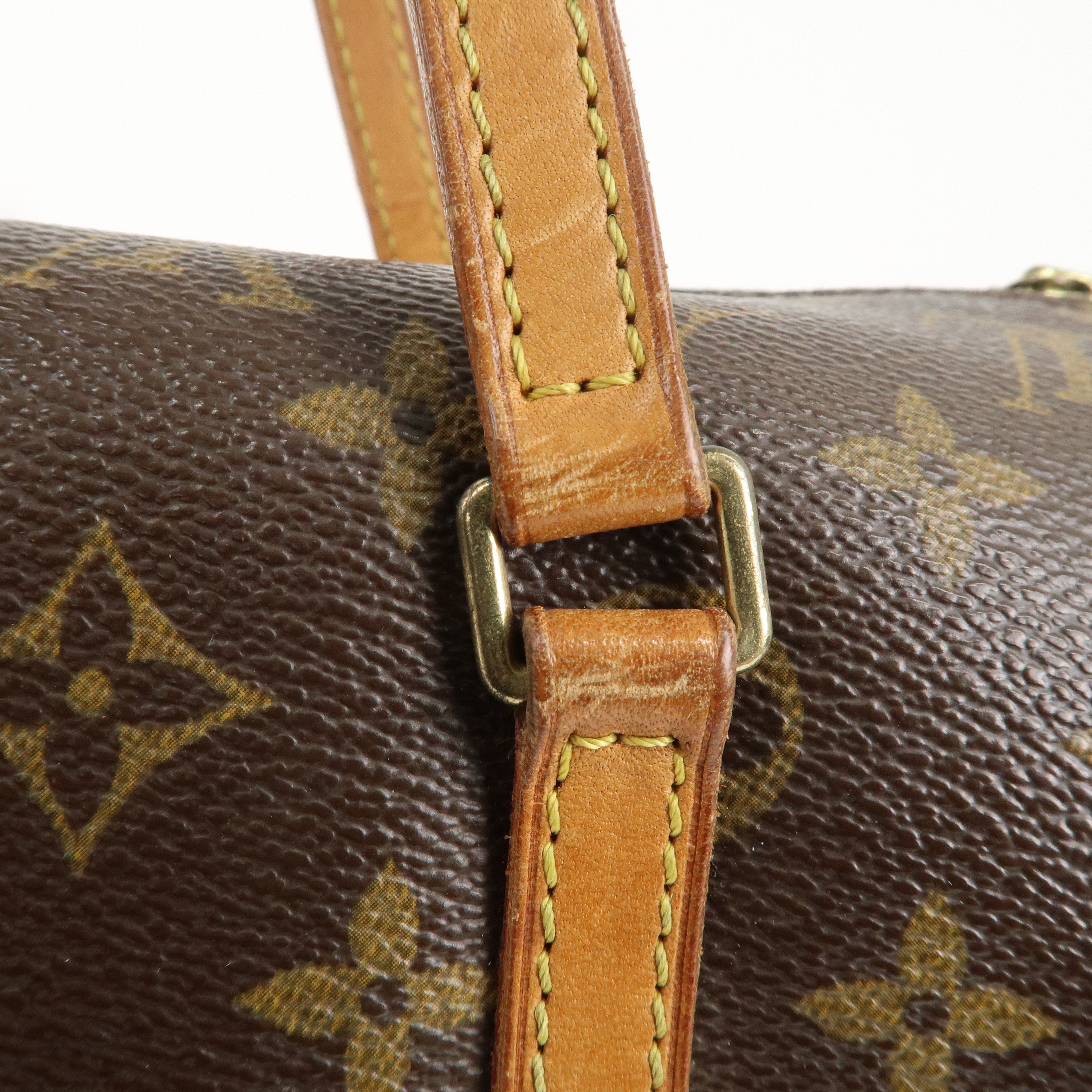 Louis Vuitton Monogram Papillon 30 Hand Bag Brown M51385