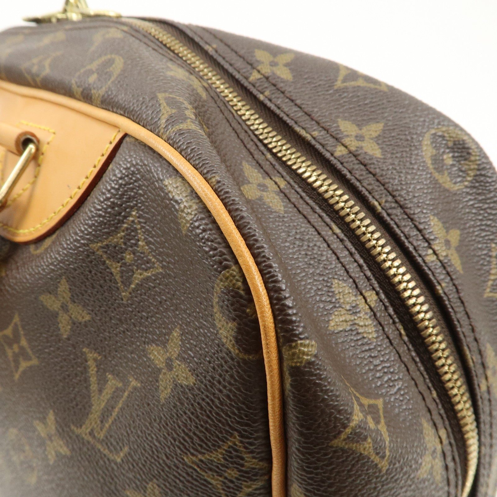 Louis Vuitton Monogram Deauville Hand Bag Brown M47270