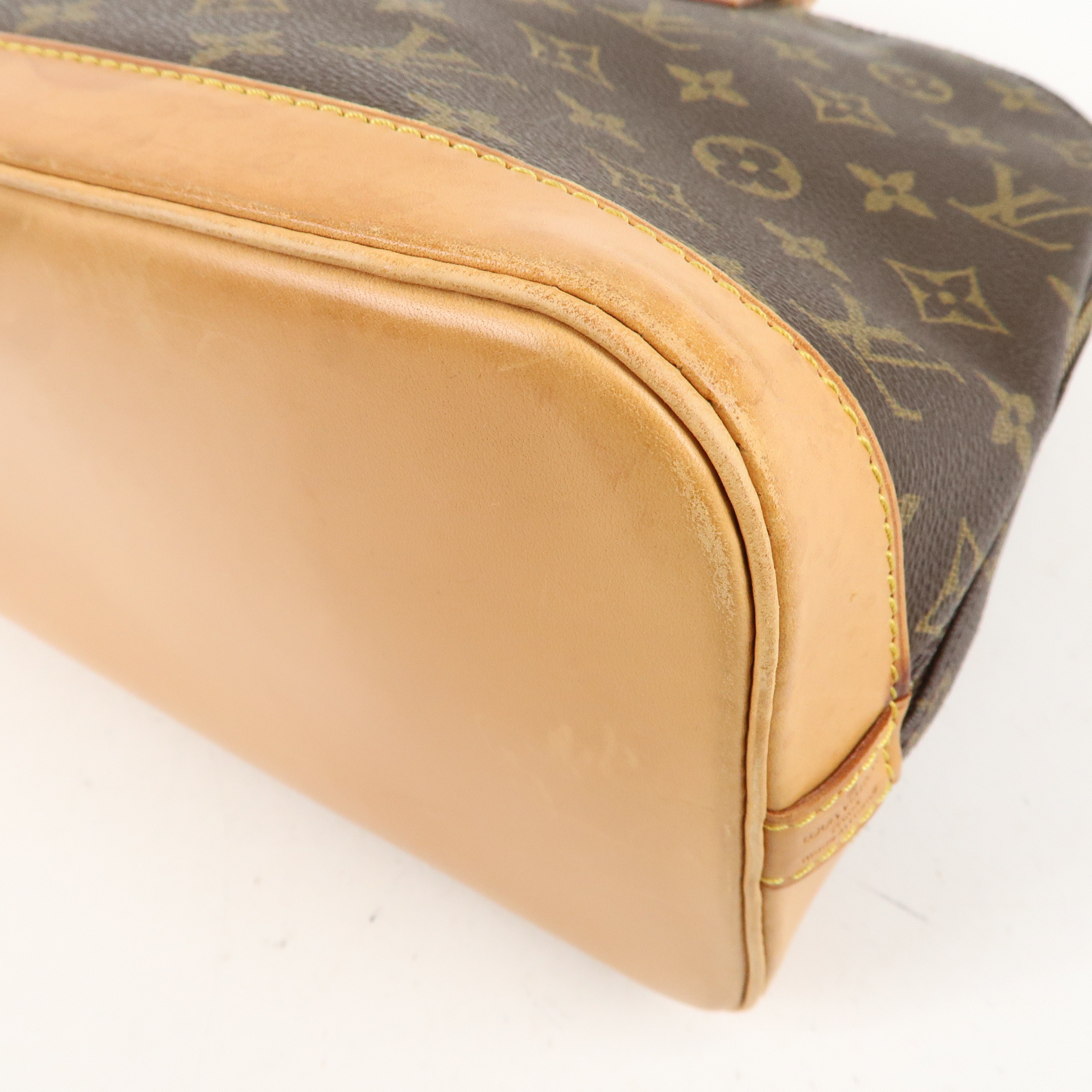 Louis Vuitton Monogram Alma Hand Bag Brown M51130