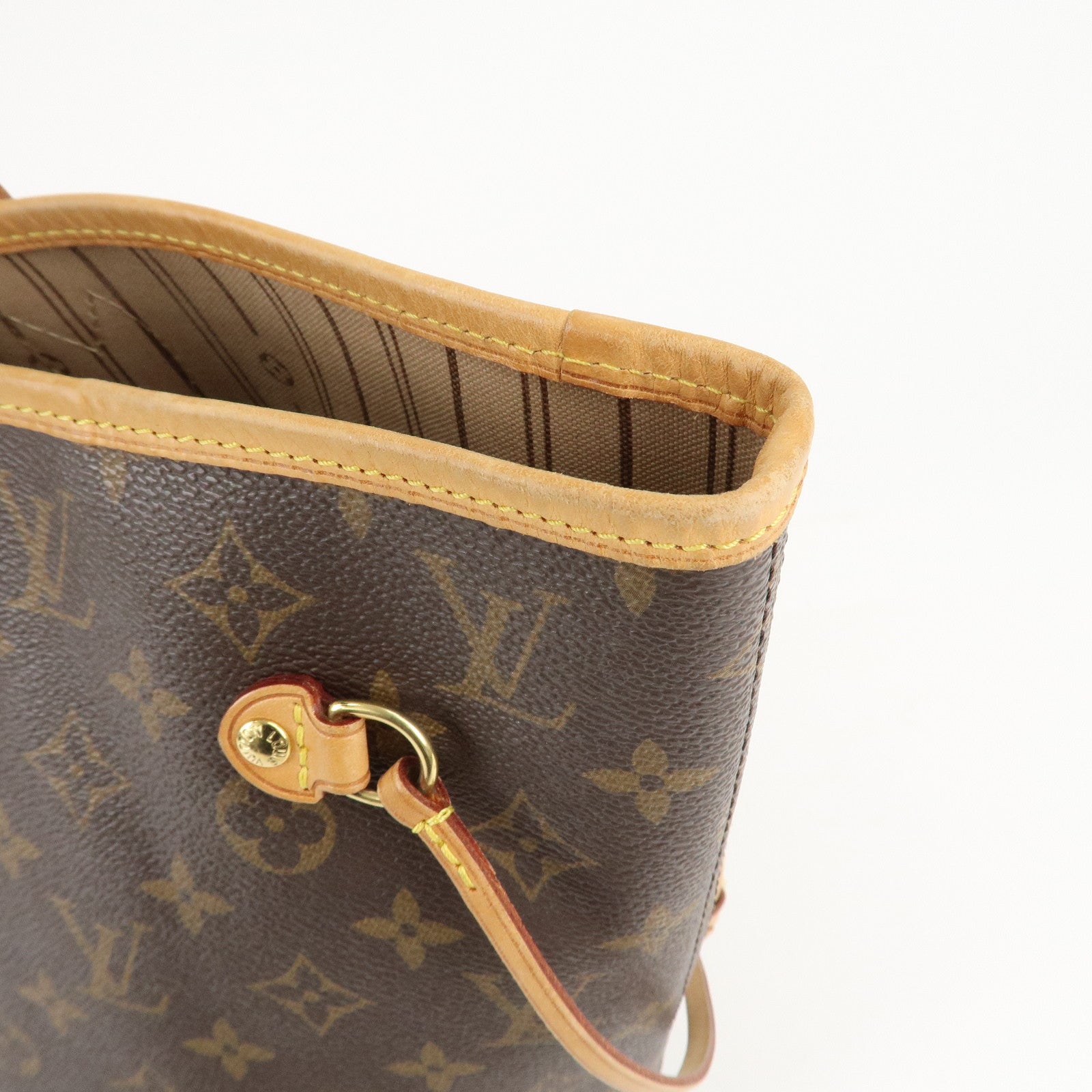 Louis Vuitton Monogram Neverfull MM Tote Bag Brown M40156