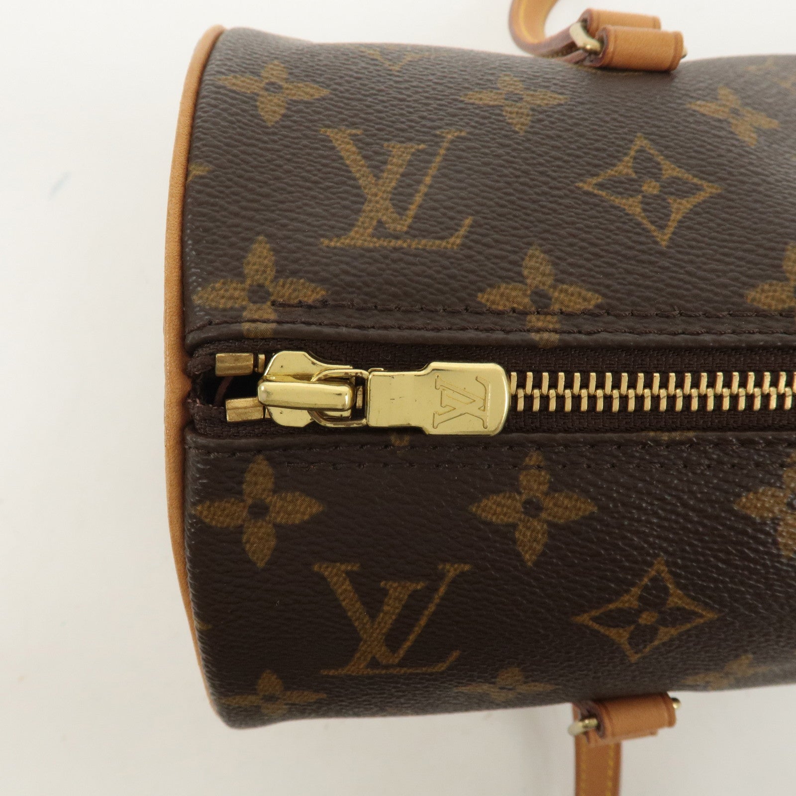 Louis Vuitton Monogram Papillon 30 Hand Bag Brown M51385