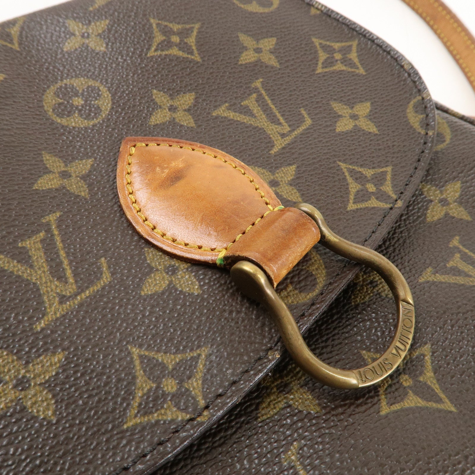 Louis Vuitton Monogram Saint Cloud MM Shoulder Bag Brown M51243