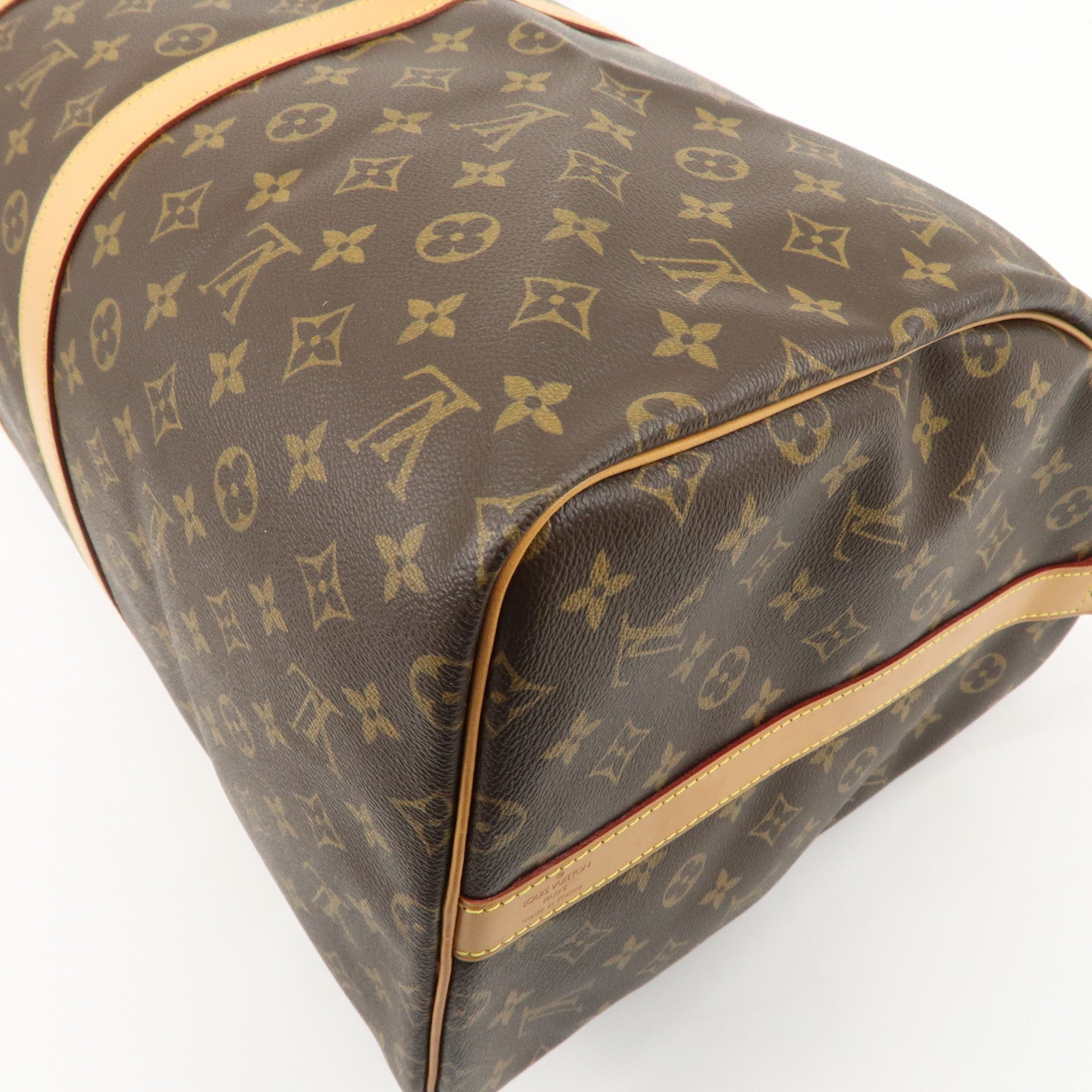 Louis Vuitton Monogram Keep All Bandouliere 55 Boston Bag M41414