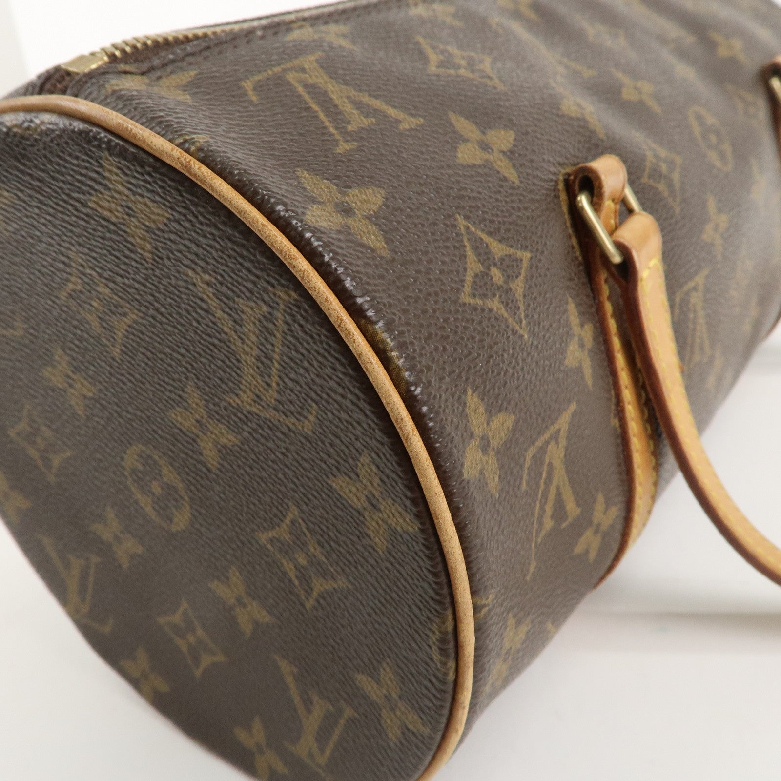 Louis Vuitton Monogram Papillon 30 Hand Bag Brown M51385