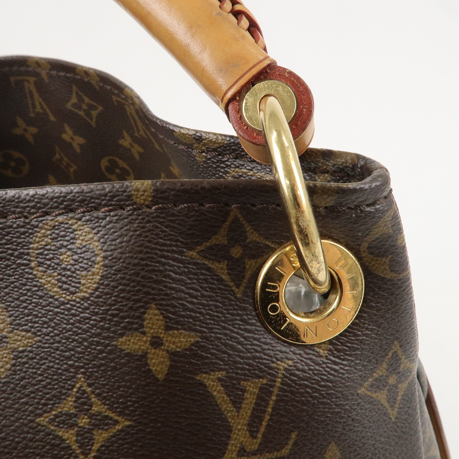 Louis Vuitton Monogram Artsy MM Shoulder Bag Brown M40249