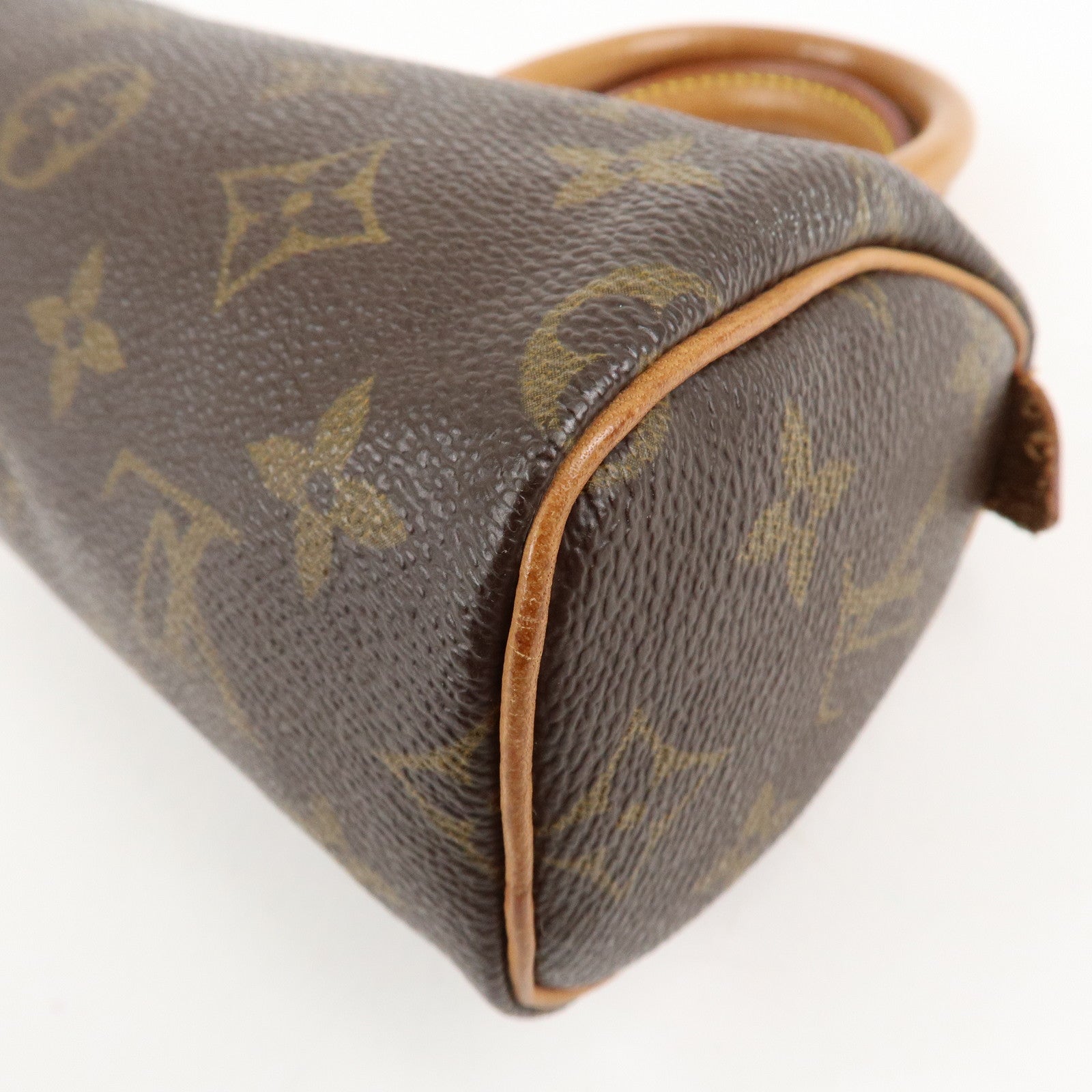 Louis Vuitton Monogram Mini Speedy Hand Bag Brown M41534