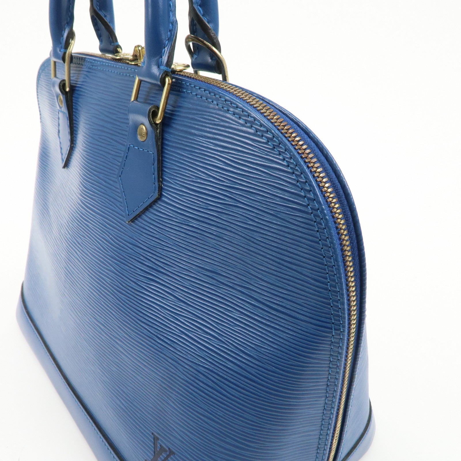 Louis Vuitton Epi Alma Hand Bag Shoulder Bag Toledo Blue M52145 Used