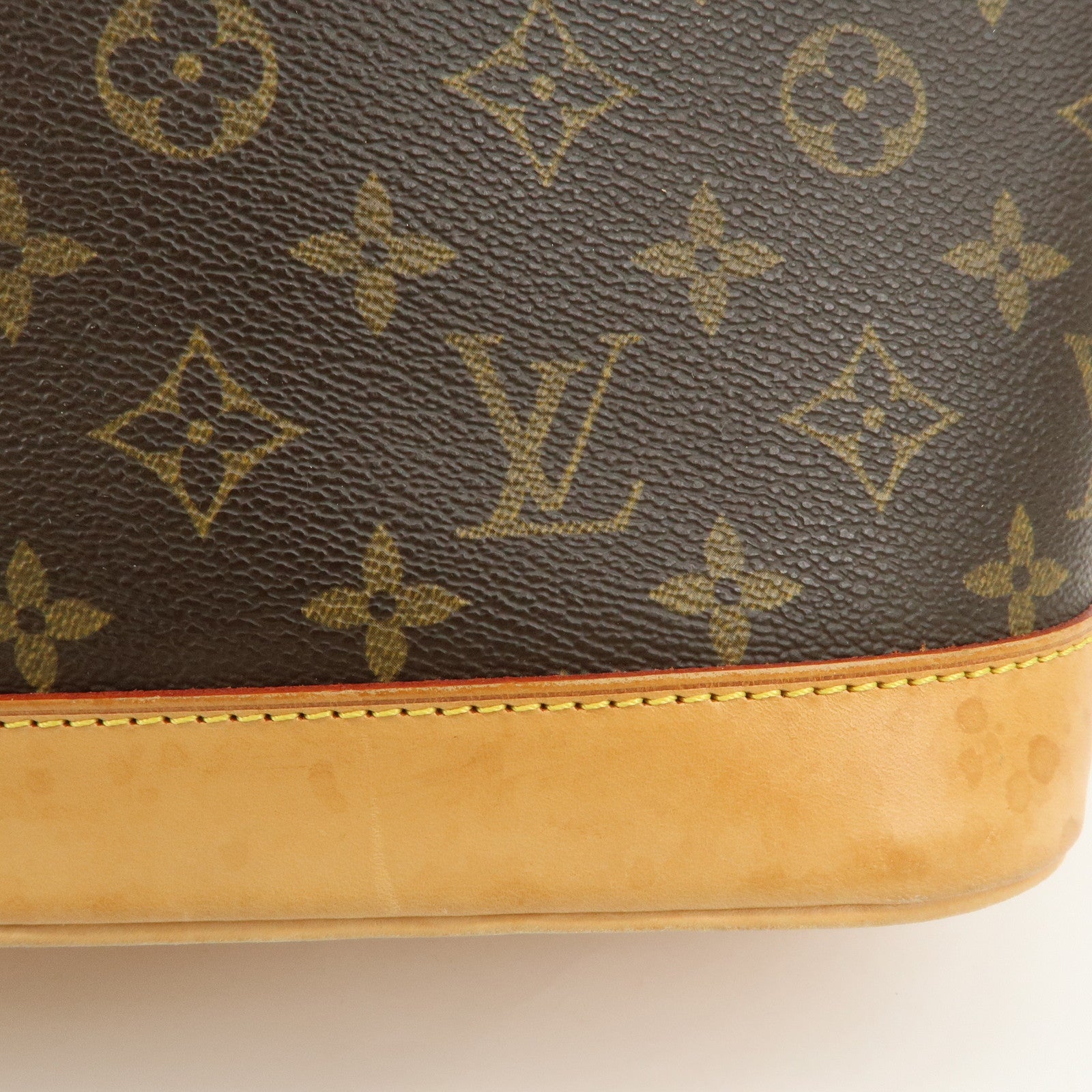 Louis Vuitton Monogram Alma Hand Bag Brown M51130