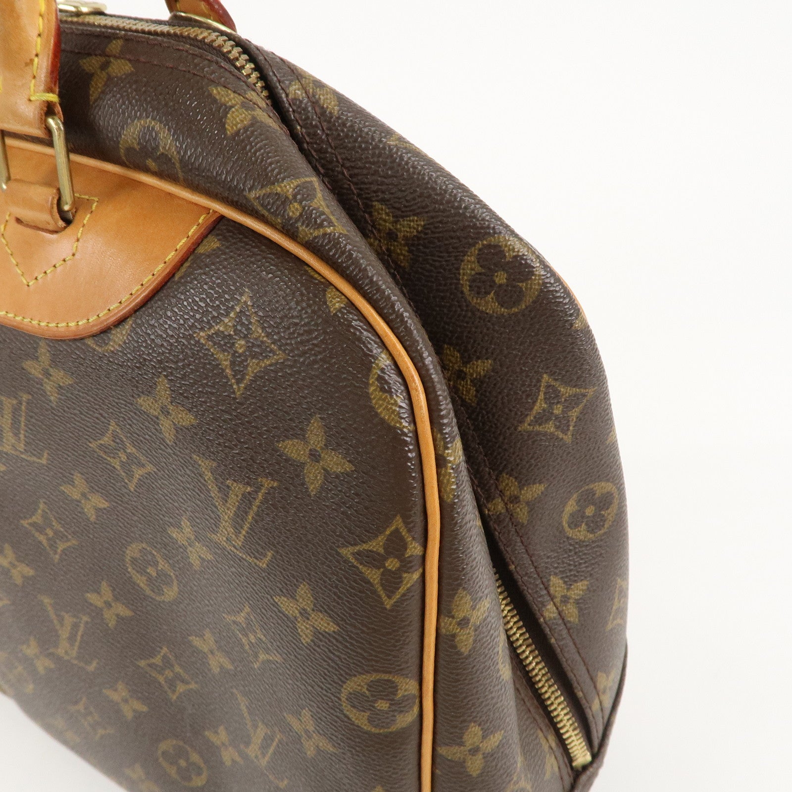 Louis Vuitton Monogram Deauville Hand Bag Brown M47270