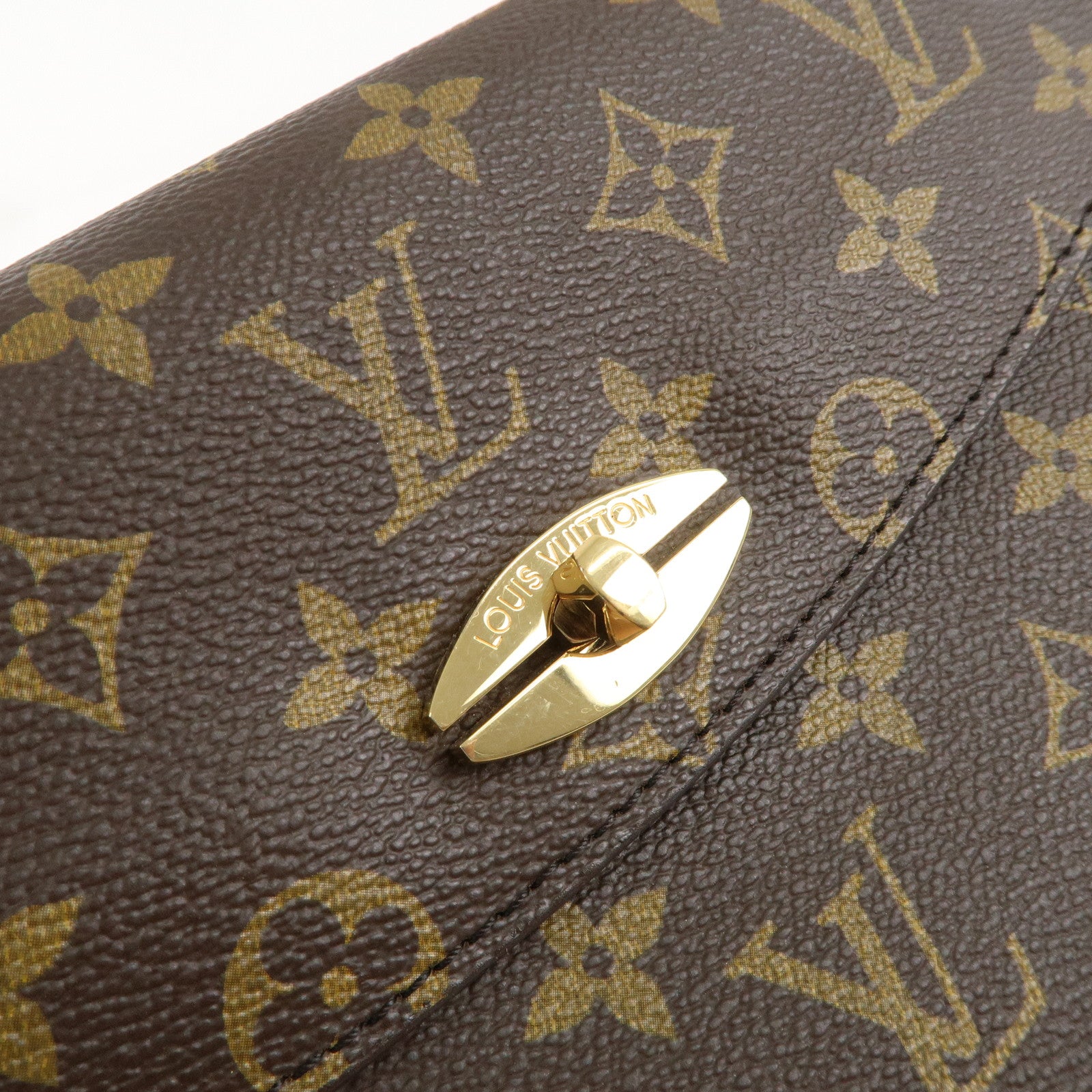 Louis Vuitton Monogram Malesherbes Hand Bag Brown M51379