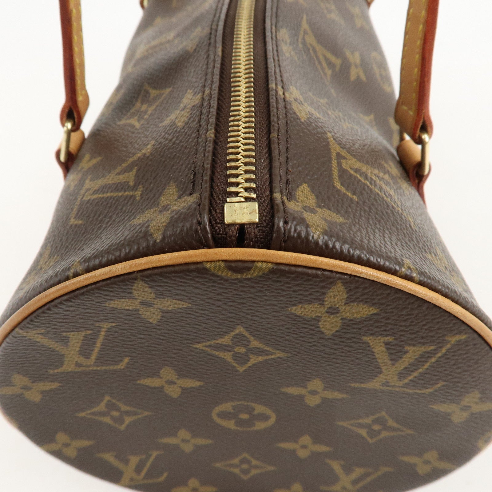 Louis Vuitton Monogram Papillon 30 Hand Bag New Style Brown M51385 Used