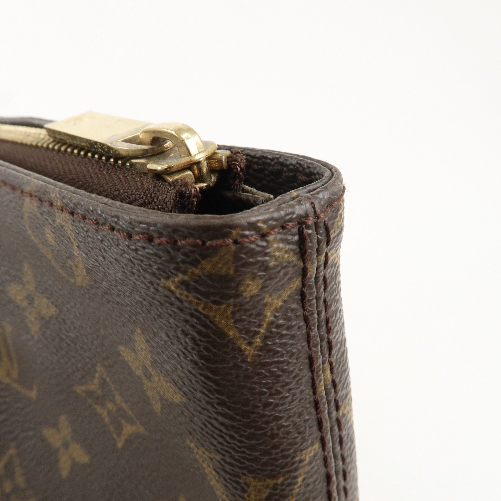 Louis Vuitton Monogram Cabas Mezzo Tote Bag Brown M51151