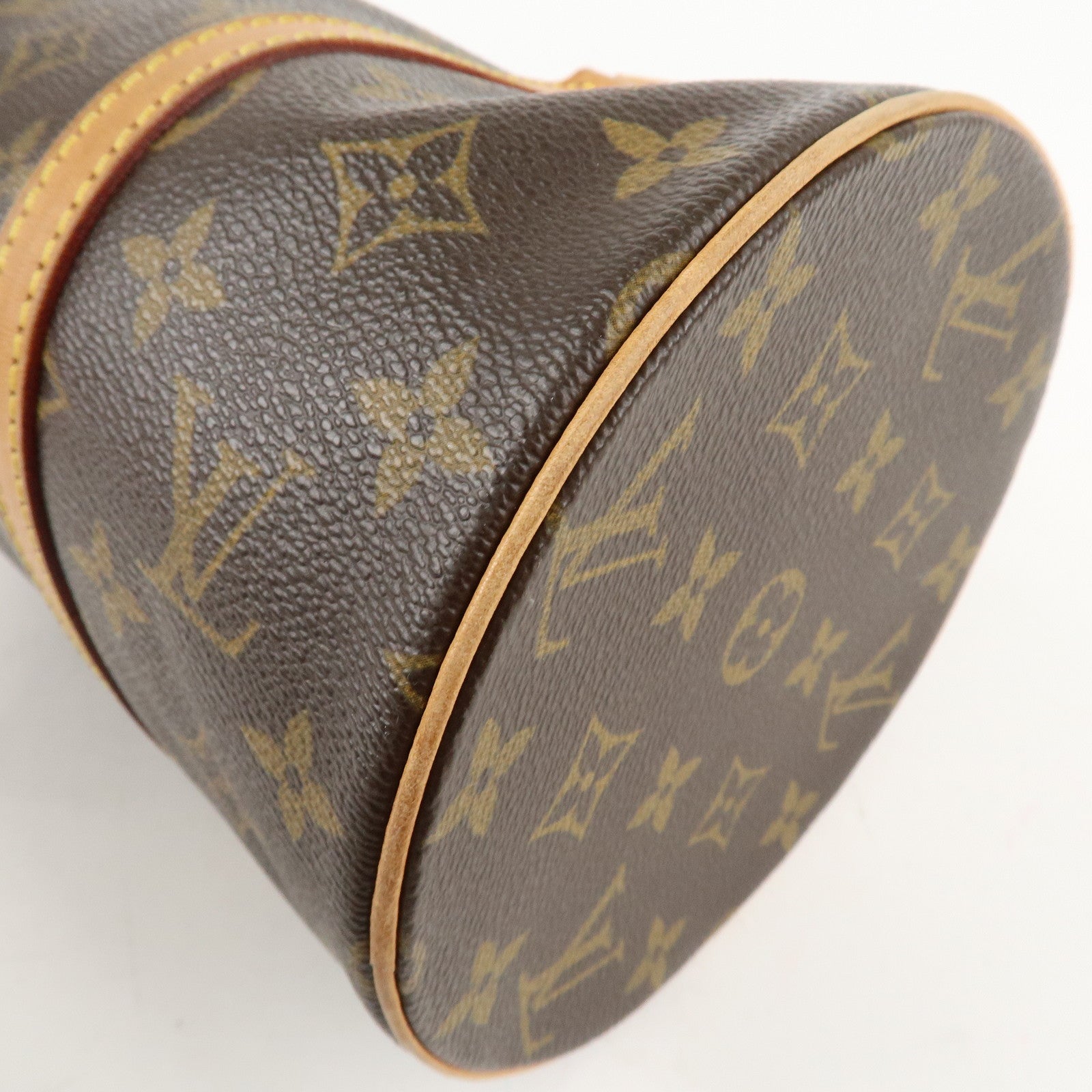 Louis Vuitton Monogram Papillon 30 Hand Bag Brown M51385 Used