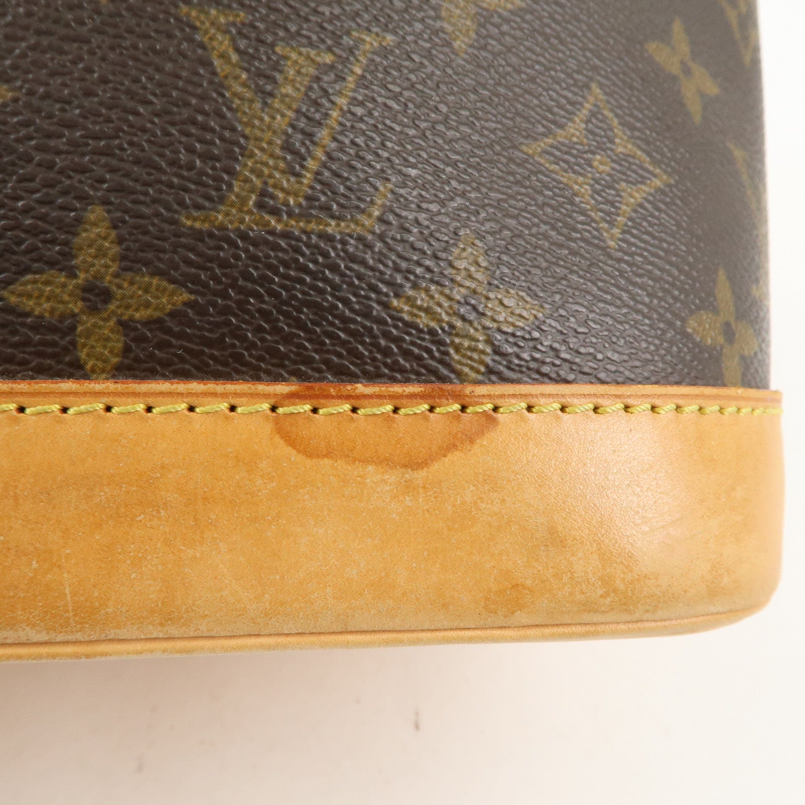 Louis Vuitton Monogram Alma Hand Bag Brown M51130