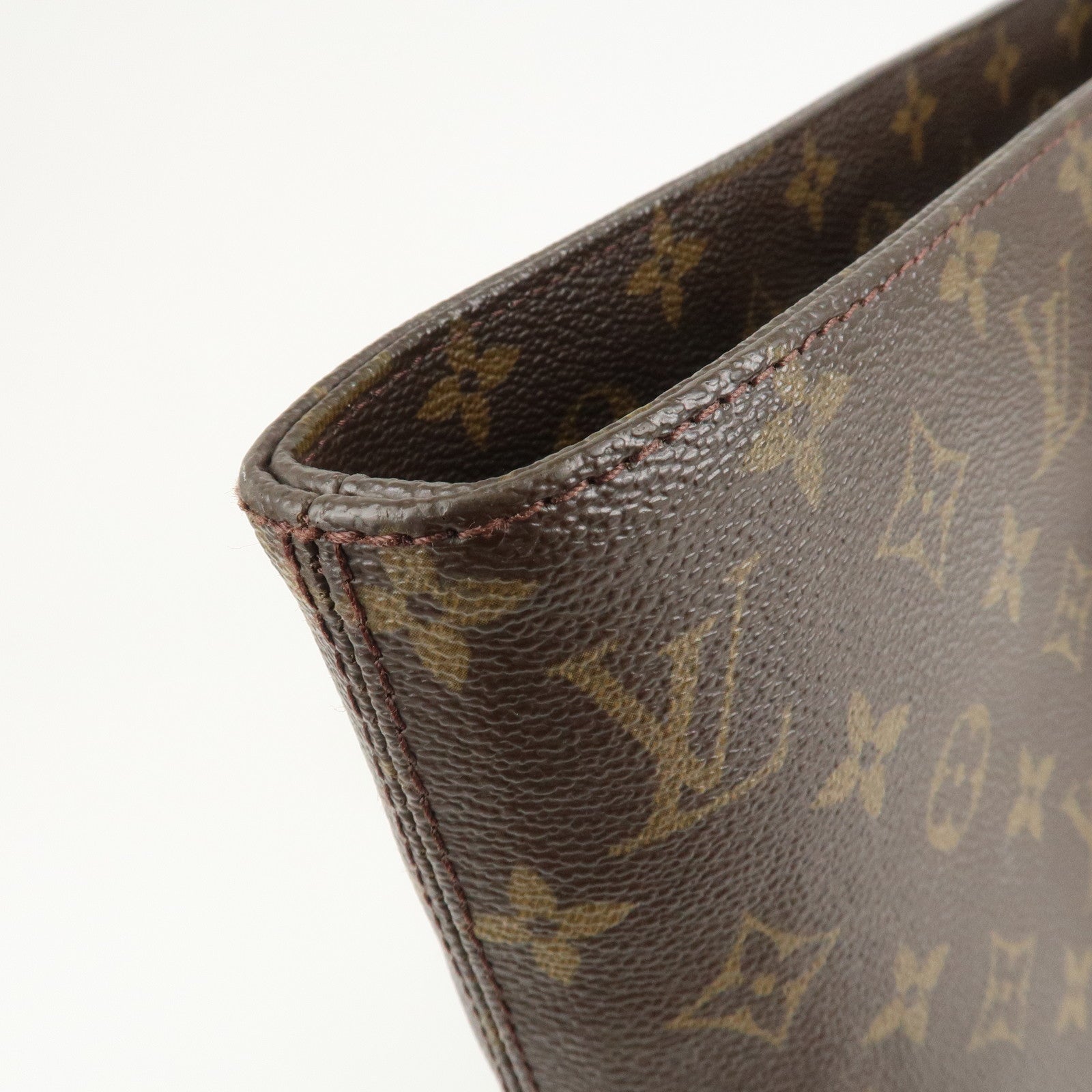 Louis Vuitton Monogram Luco Tote Bag Hand Bag Brown M51155 Used