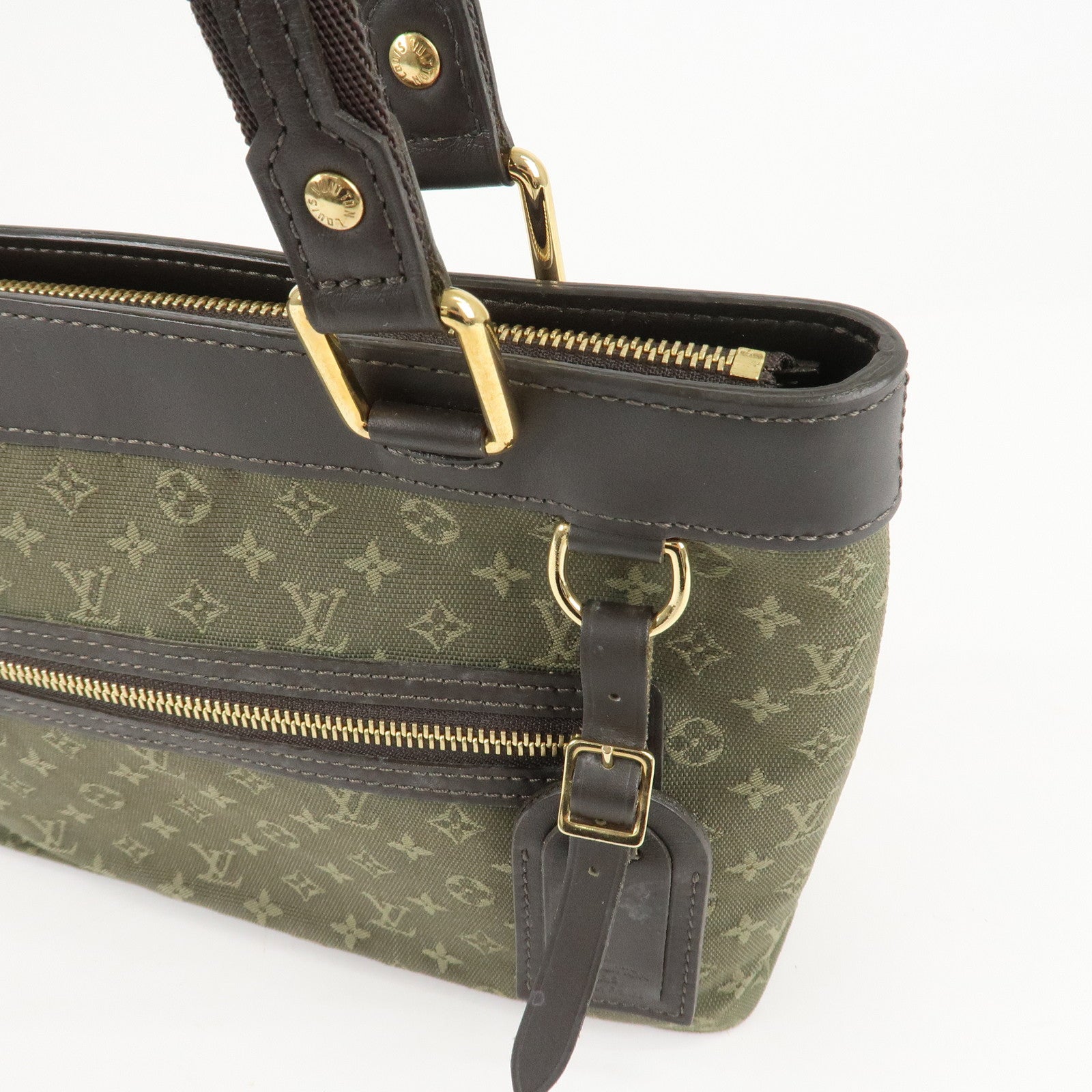 Louis Vuitton Monogram Mini Lucille PM Hand Bag TST Khaki M92682 Used