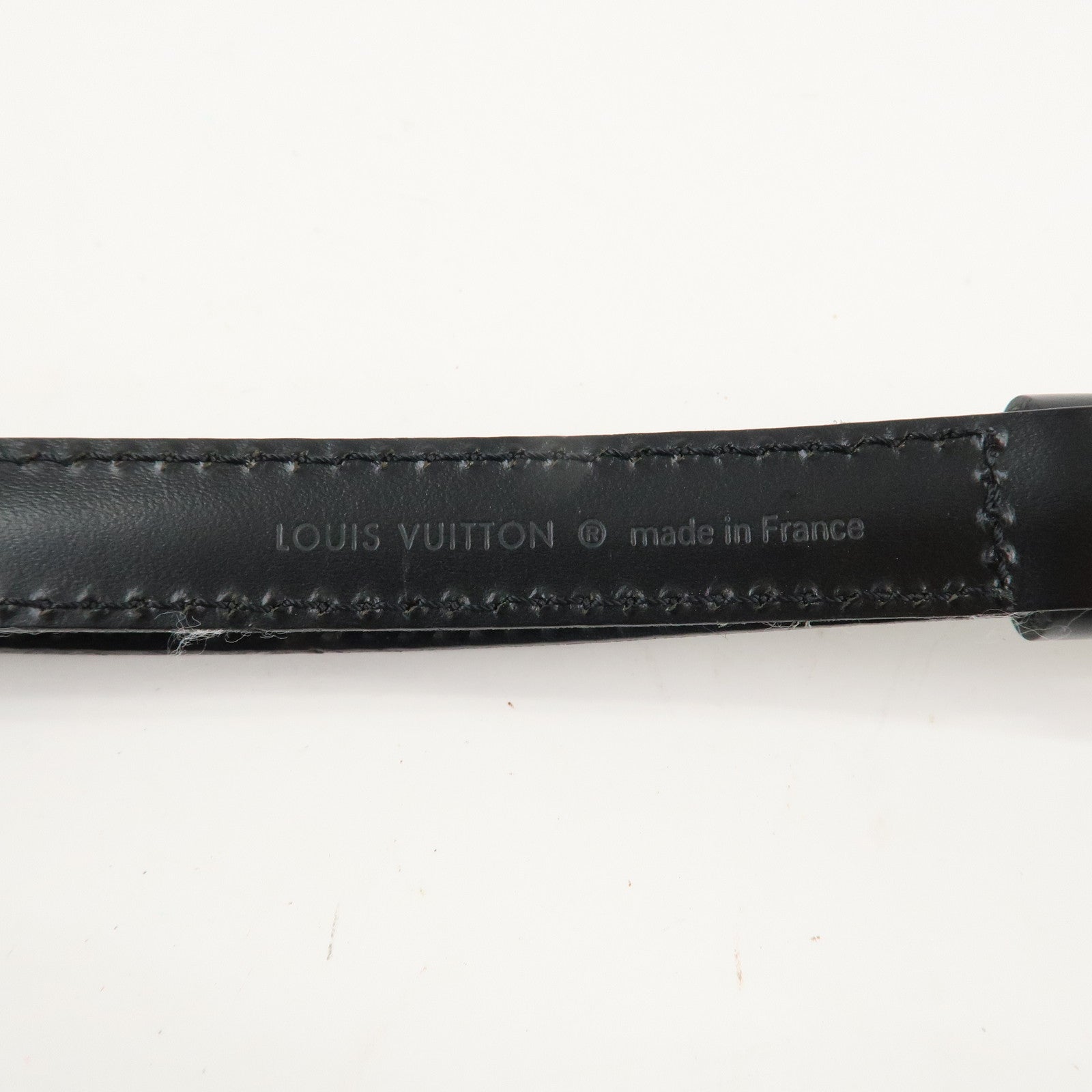 Louis Vuitton Leather Shoulder Strap For Epi Bag Noir 120cm Used