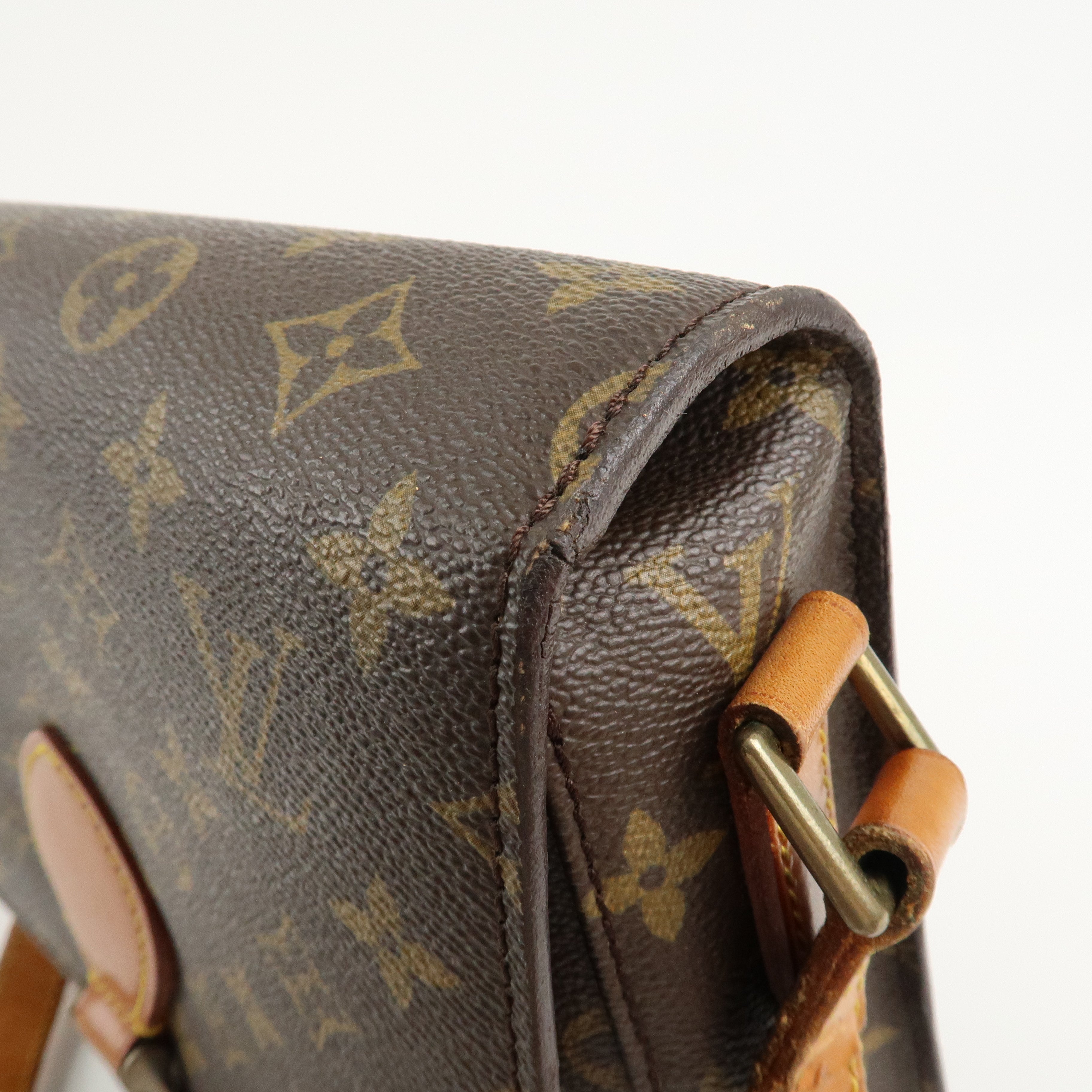 Louis Vuitton Monogram Saint Cloud GM Shoulder Bag Brown M51242 Used