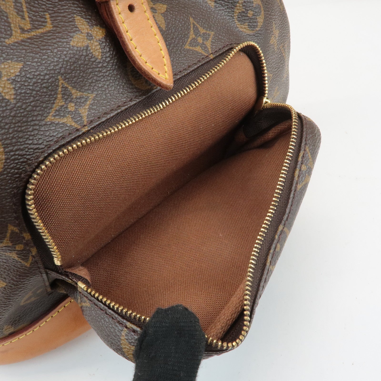 Louis Vuitton Monogram Montsouris MM Back Pack Brown M51136 Used