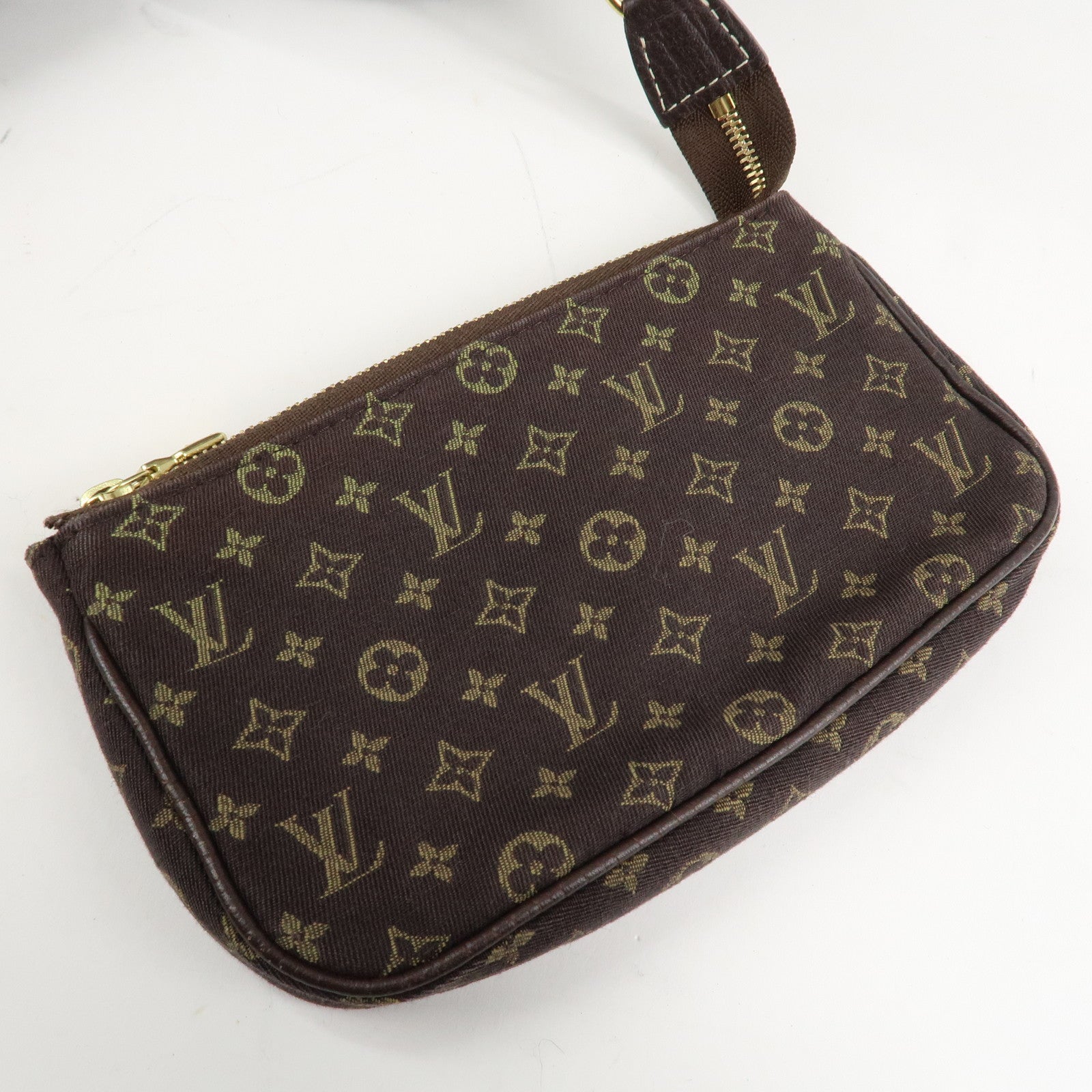 Louis Vuitton Monogram Mini Lin Bucket PM Shoulder Bag M95226 Used