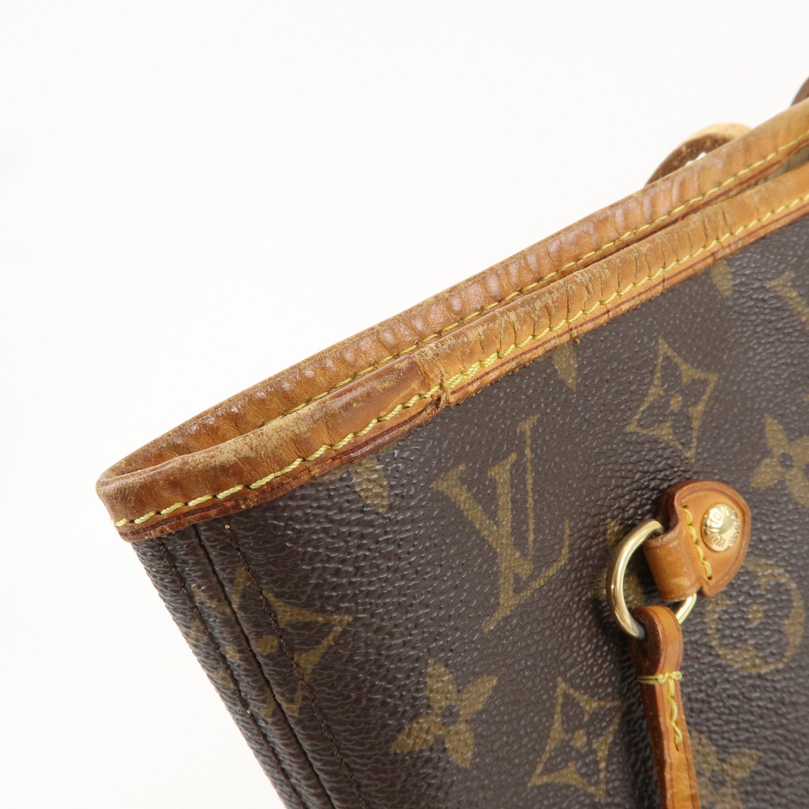 Louis Vuitton Monogram Neverfull MM Tote Bag Brown M40156