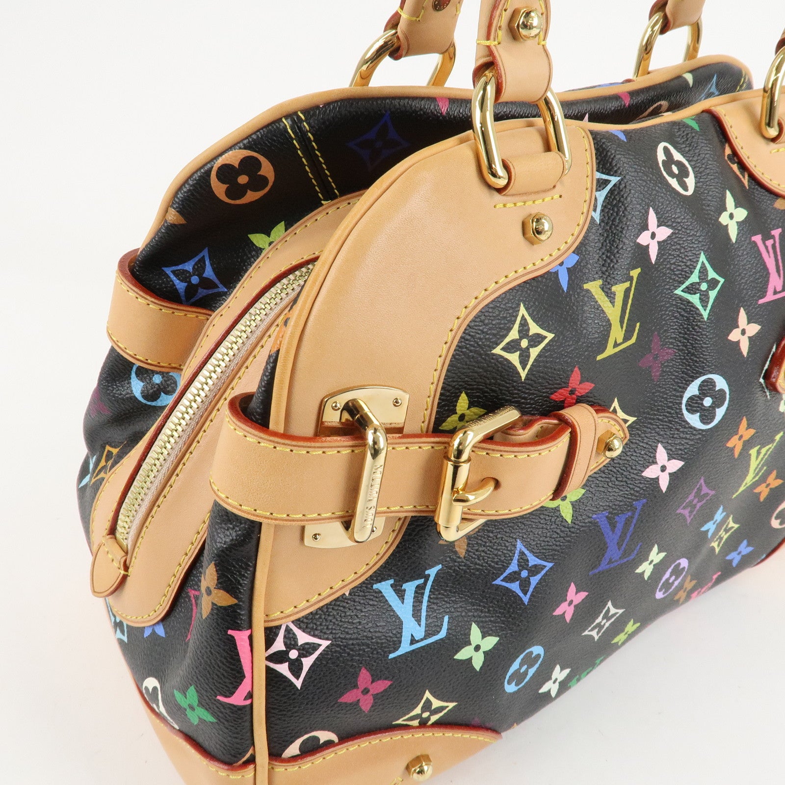 Louis Vuitton Monogram Multi Color Claudia Hand Bag M40194 Used