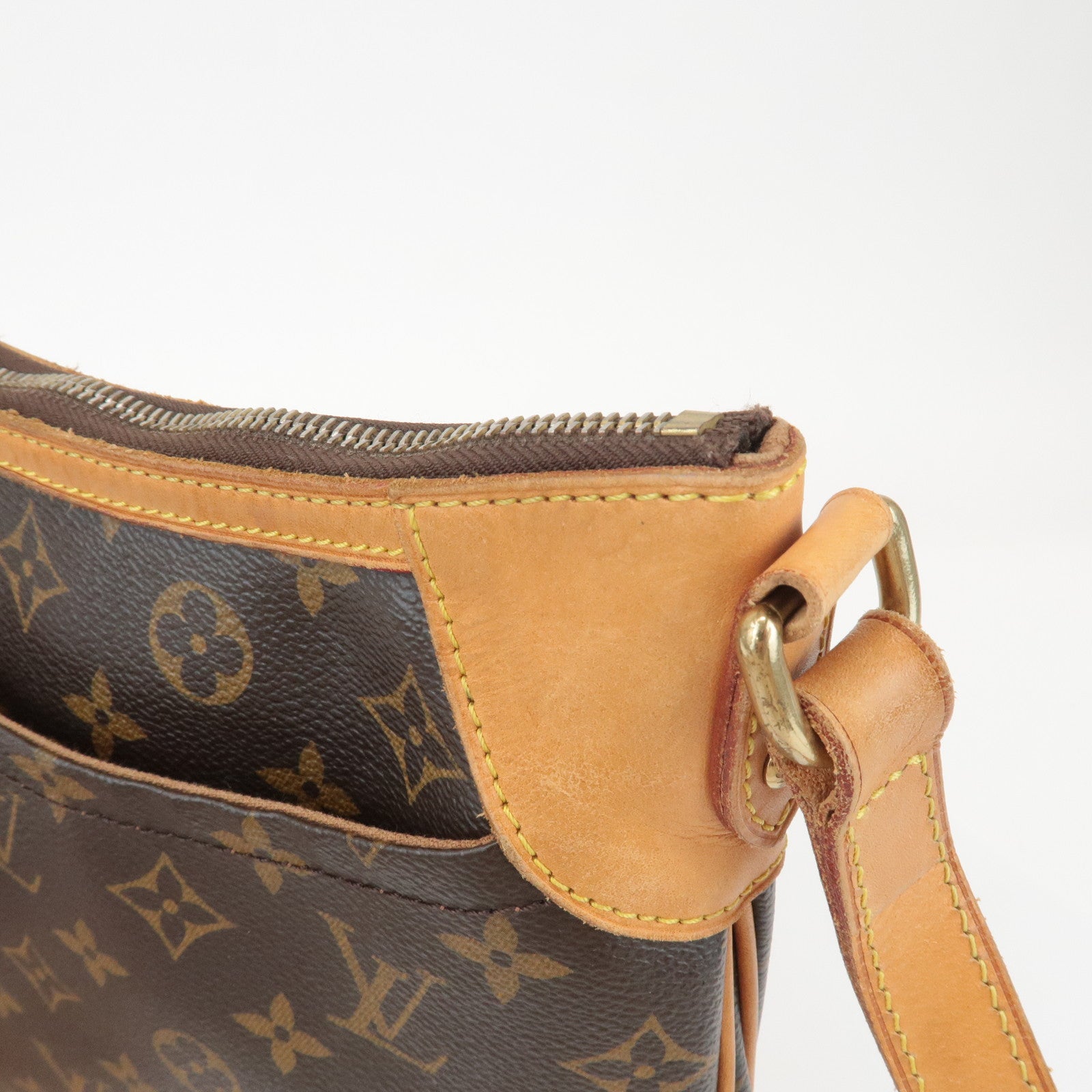 Louis Vuitton Monogram Odeon PM Shoulder Bag Brown M56390 Used