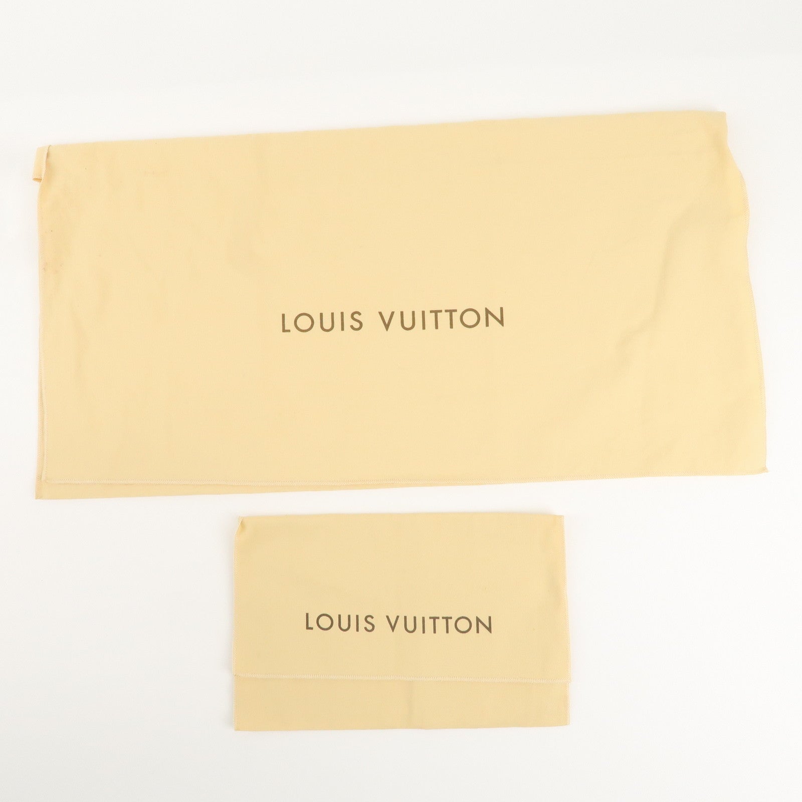 Louis Vuitton Set of 12 Dust Bag Storage Bag Flap Beige