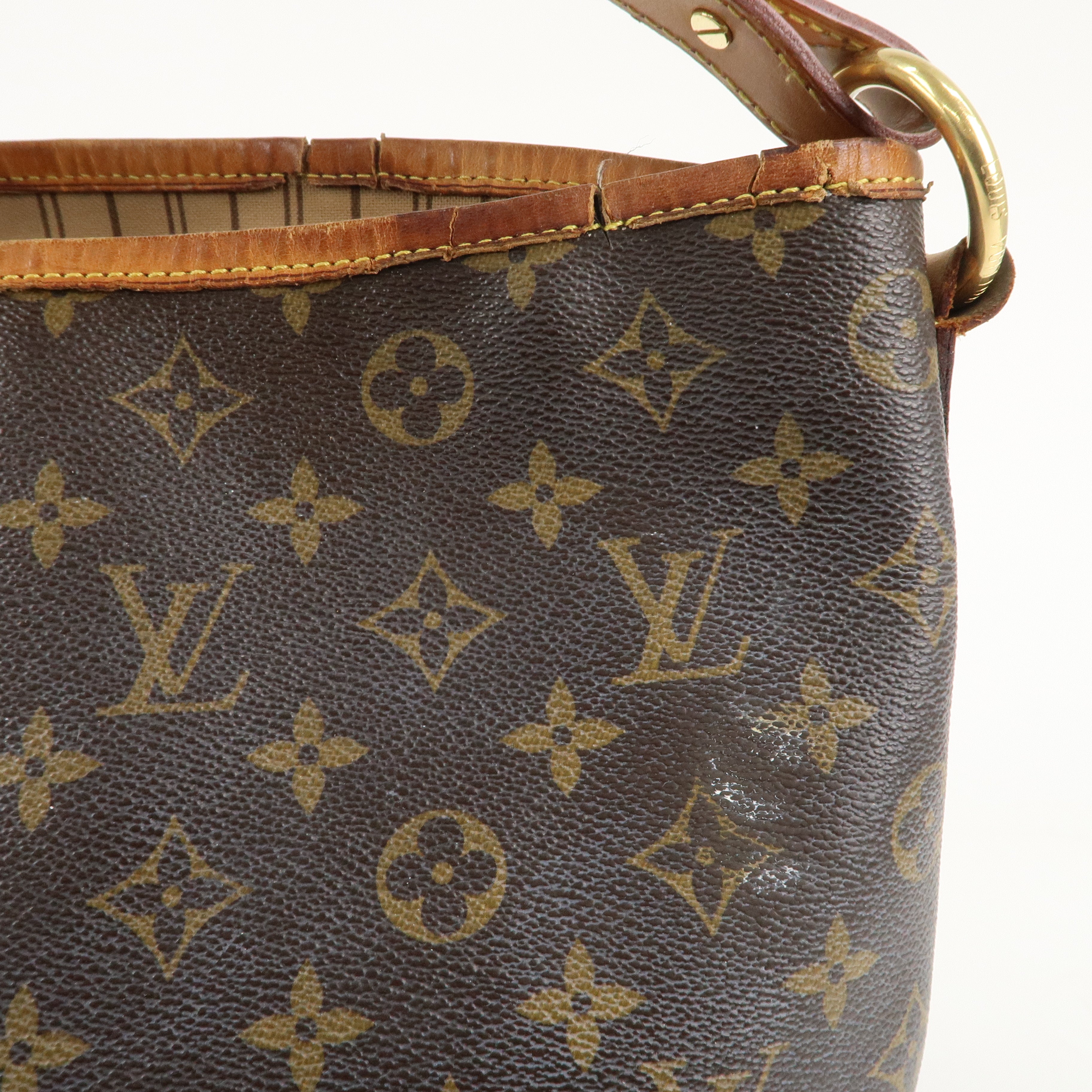 Louis Vuitton Monogram Delightful PM Shoulder Brown Bag M40352