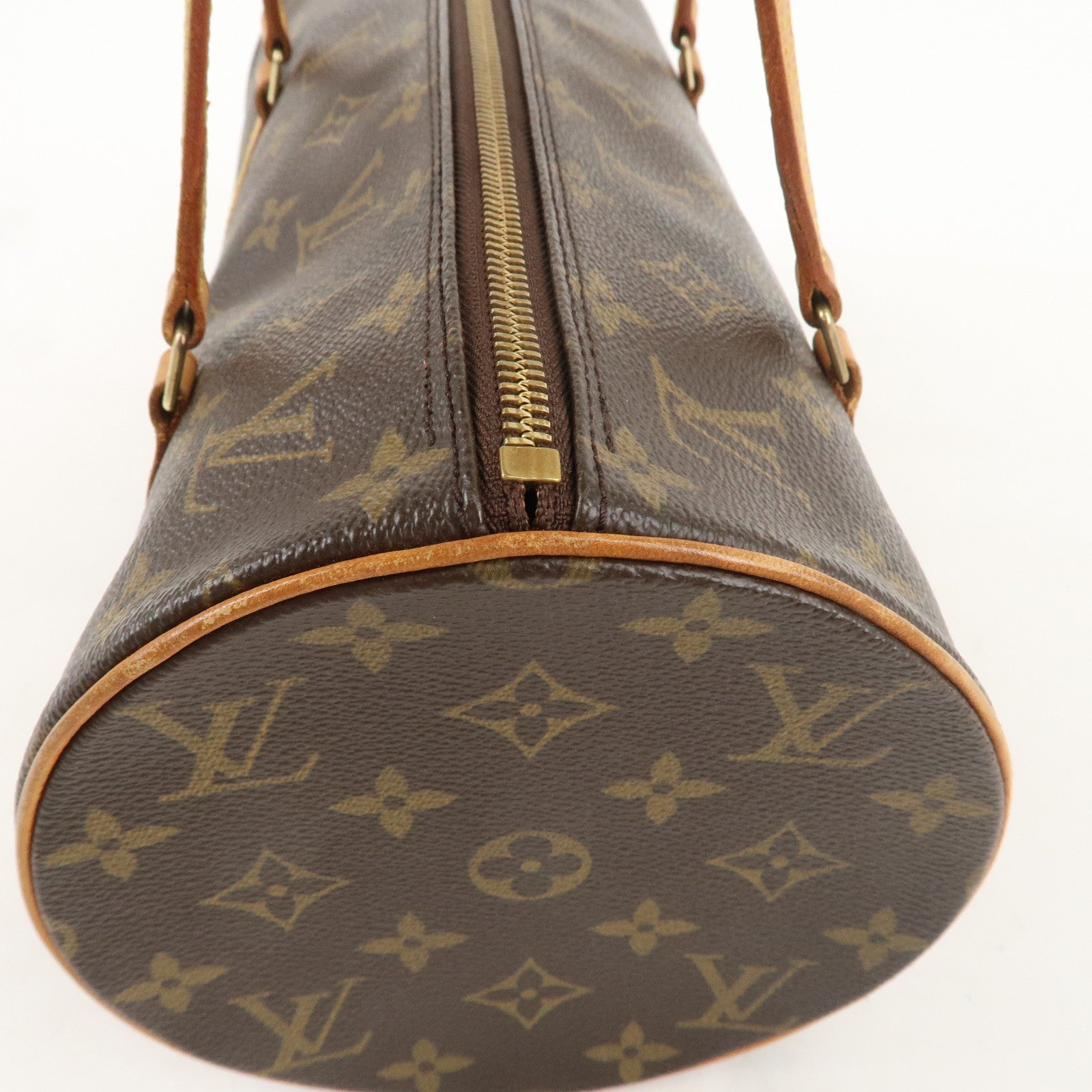 Louis Vuitton Monogram Papillon 30 Hand Bag Brown M51385