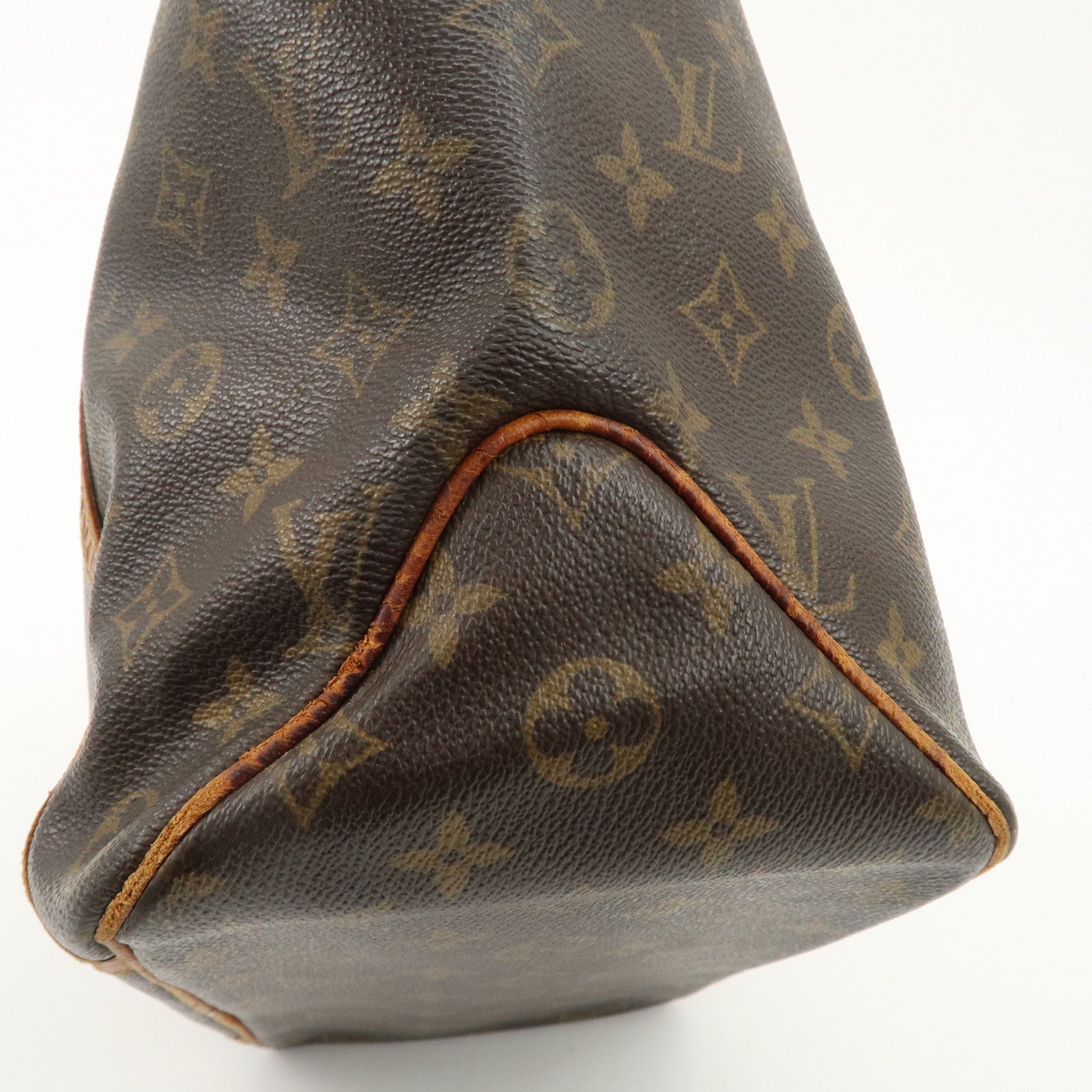 Louis Vuitton Monogram Sac Shopping Shoulder Bag Brown M51108 Used