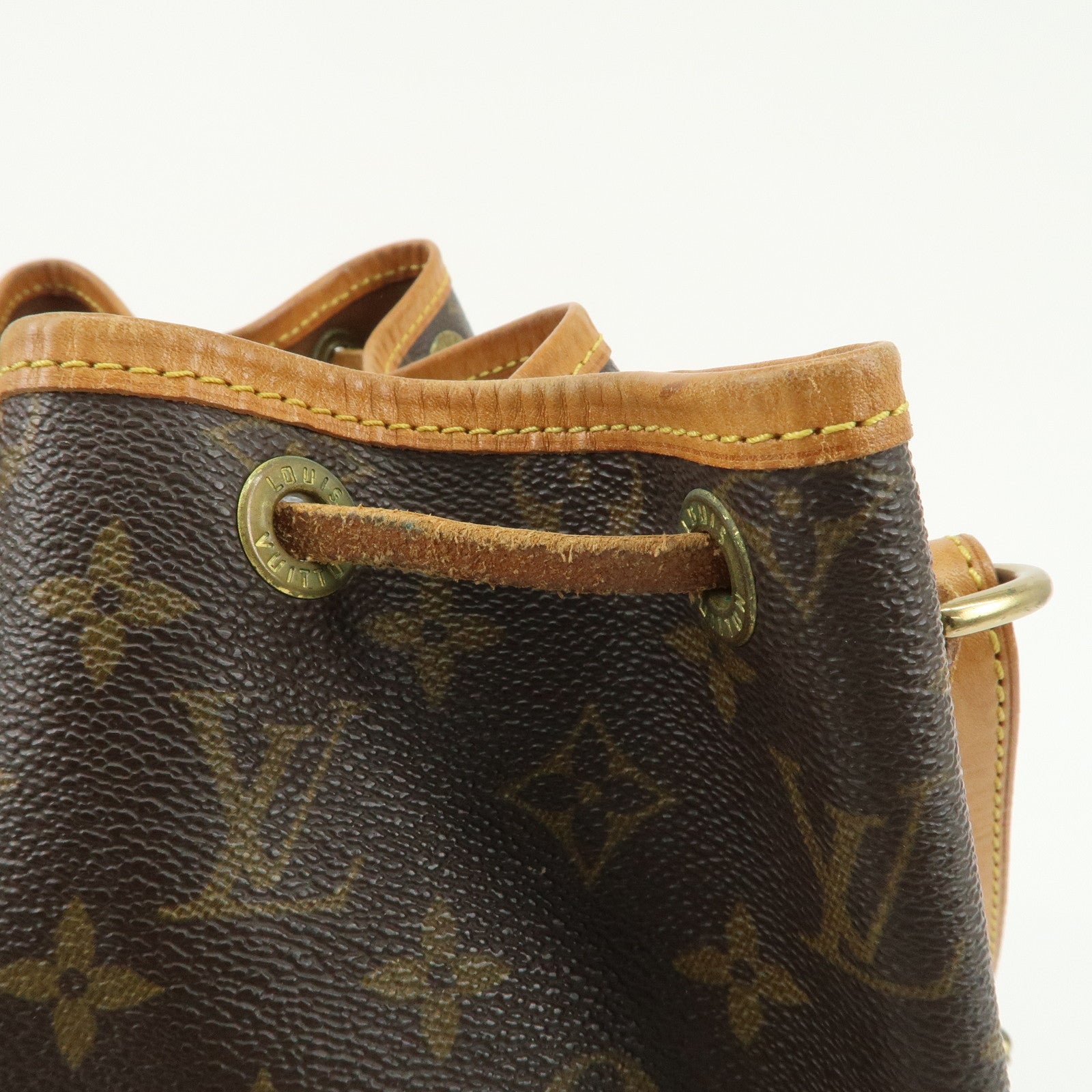 Louis Vuitton Monogram Noe Shoulder Bag Hand Bag Brown M42224 Used