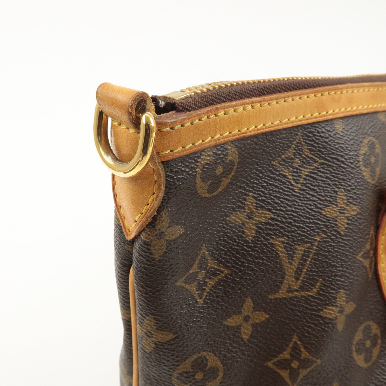 Louis Vuitton Monogram Palermo PM 2Way Hand Bag Brown M40145