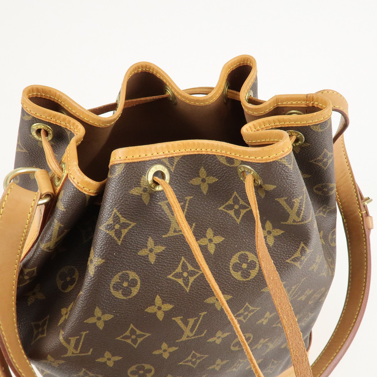 Louis Vuitton Monogram Noe Shoulder Bag Hand Bag Brown M42224 Used