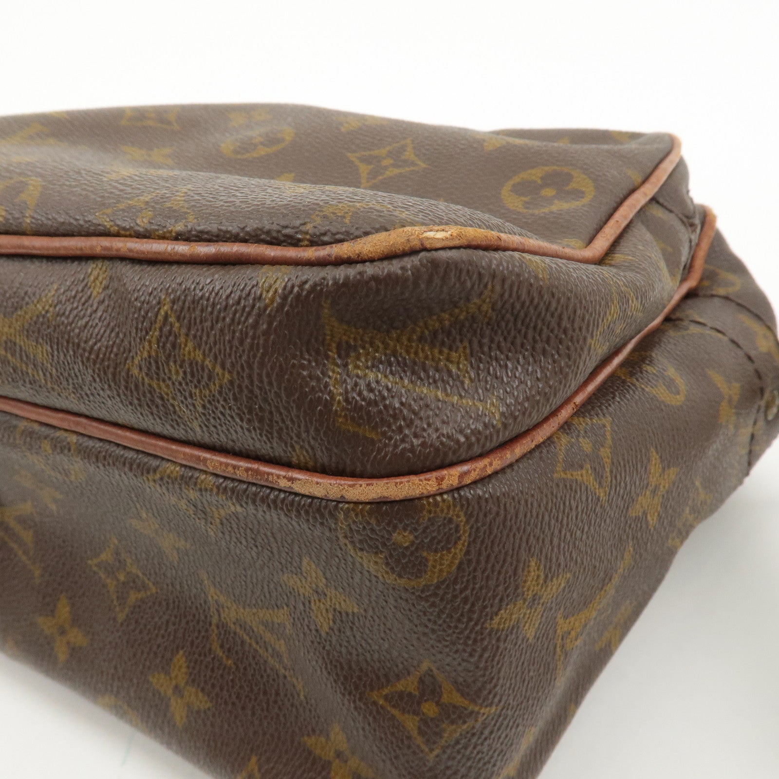 Louis Vuitton Monogram Nail Shoulder Bag Old Model Brown