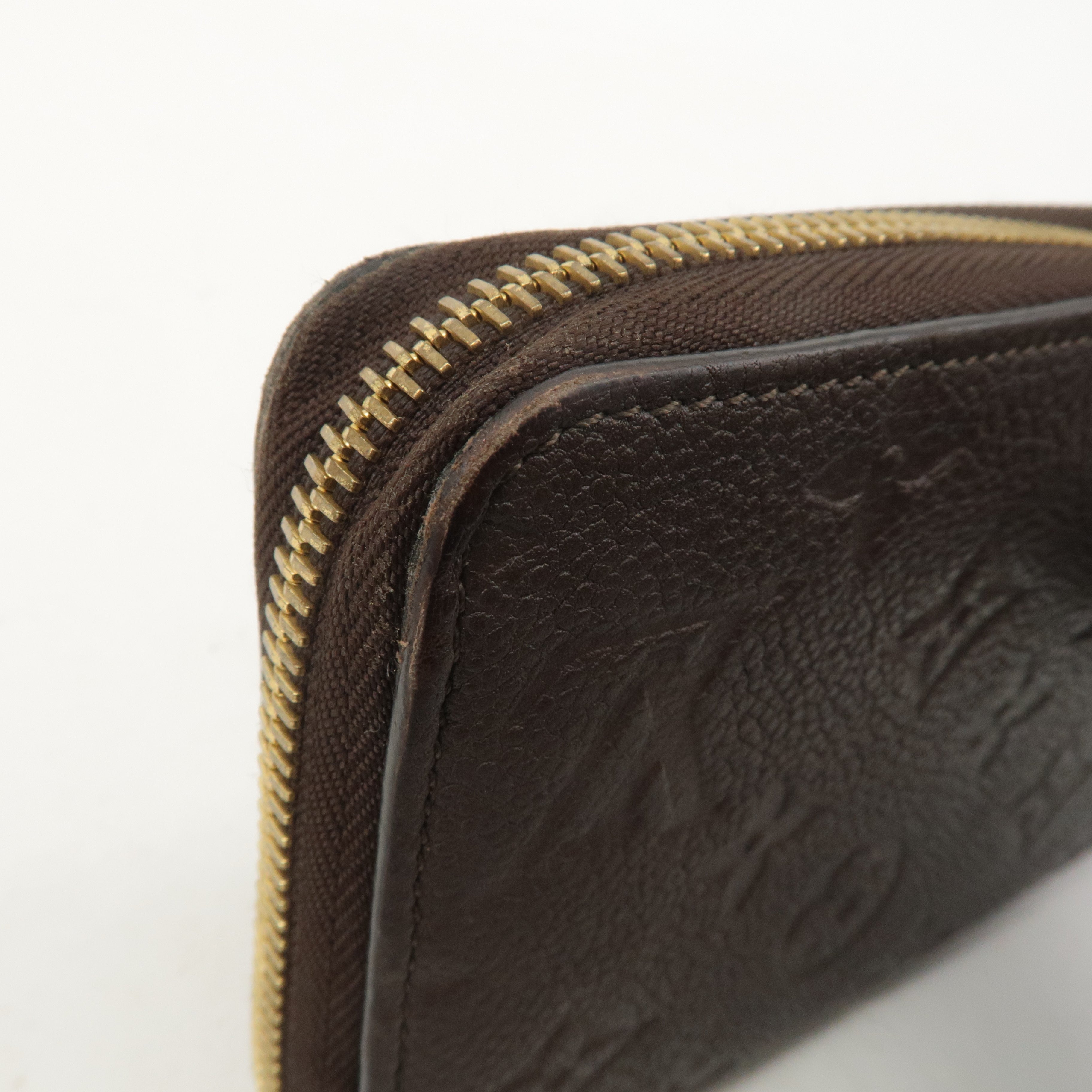 Louis Vuitton Monogram Empreinte Zippy Wallet Terre Brown M60548