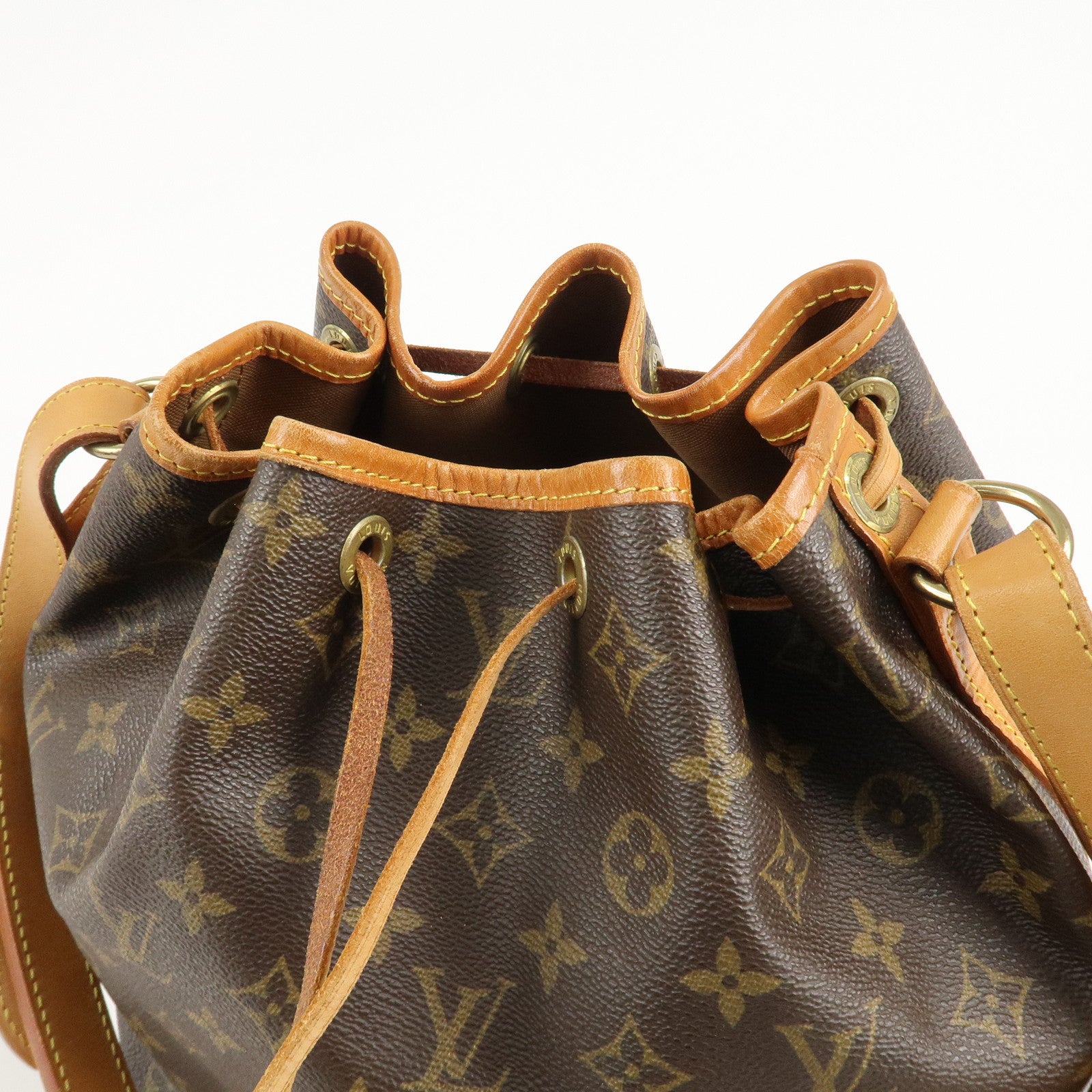 Louis Vuitton Monogram Petit Noe Shoulder Bag Brown M42226 Used