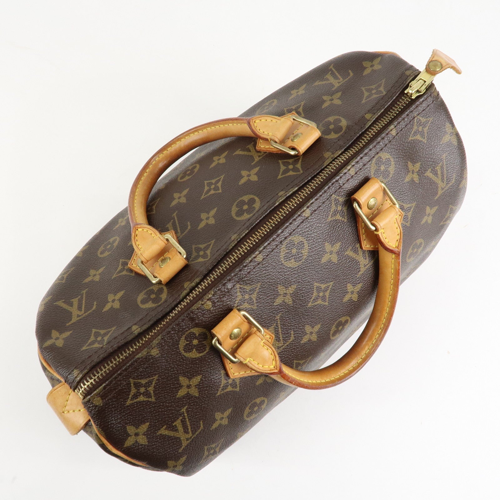 Louis Vuitton Monogram Speedy 30 Hand Bag Boston Bag M41526 Used