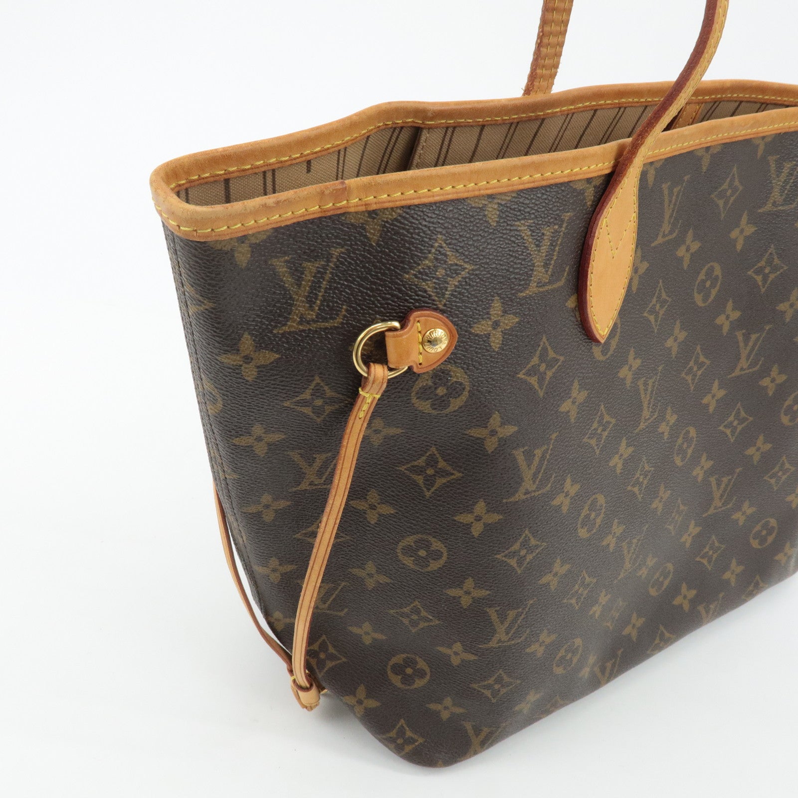 Louis Vuitton Monogram Neverfull MM Tote Bag Brown M40156 Used