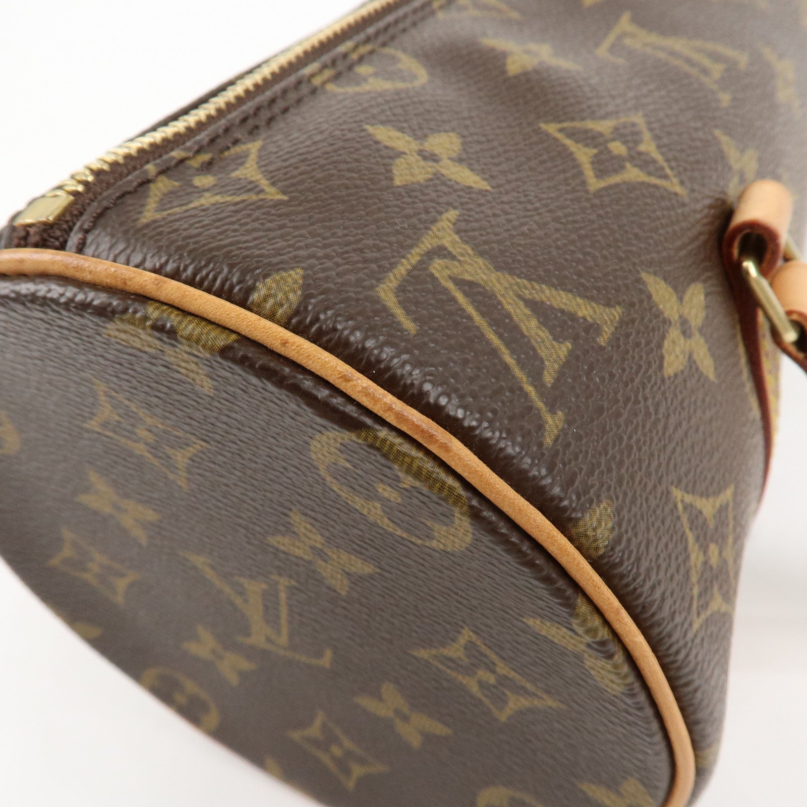 Louis Vuitton Monogram Papillon 26 Hand Bag New Style Brown M51386 Used