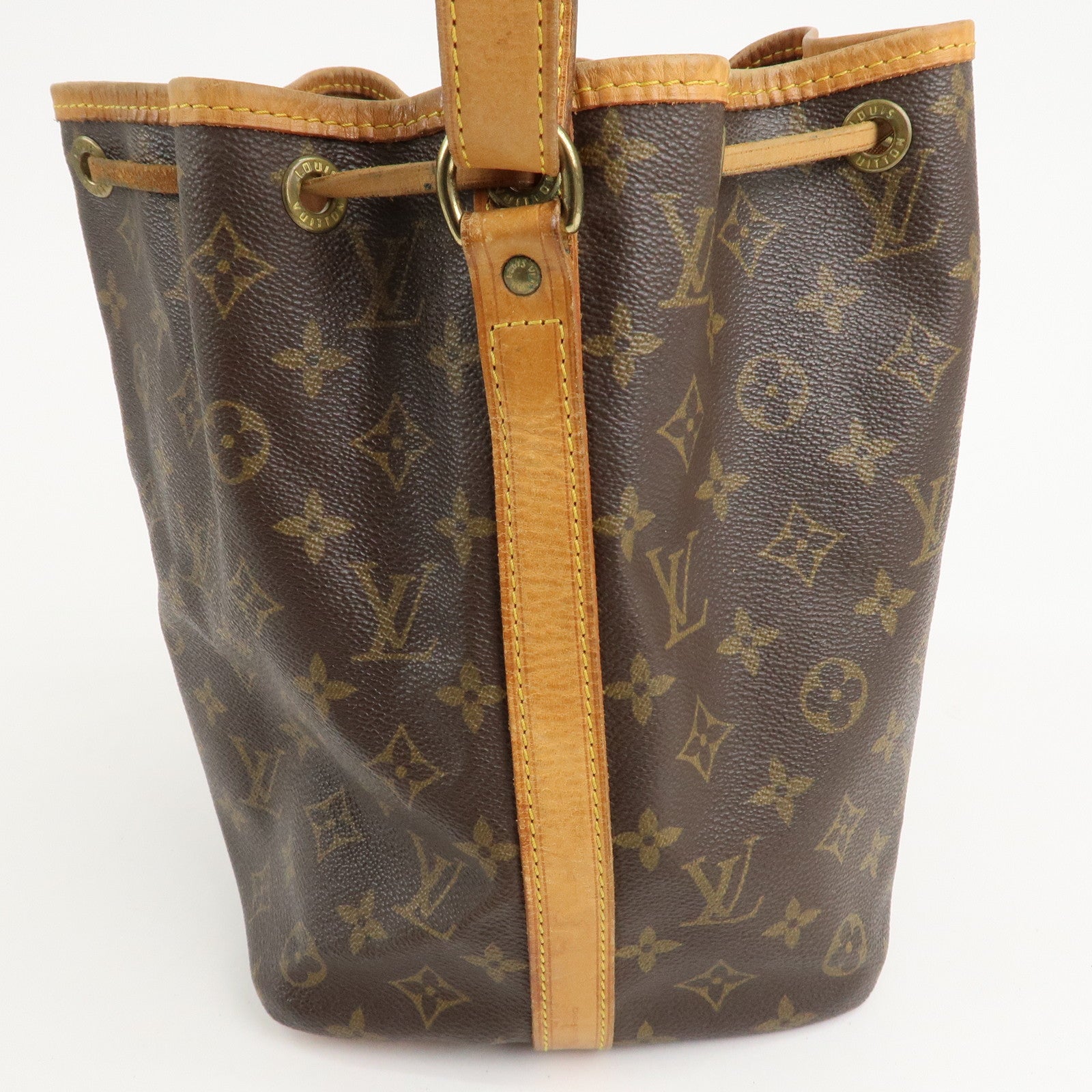 Louis Vuitton Monogram Petit Noe Shoulder Bag Brown M42226 Used