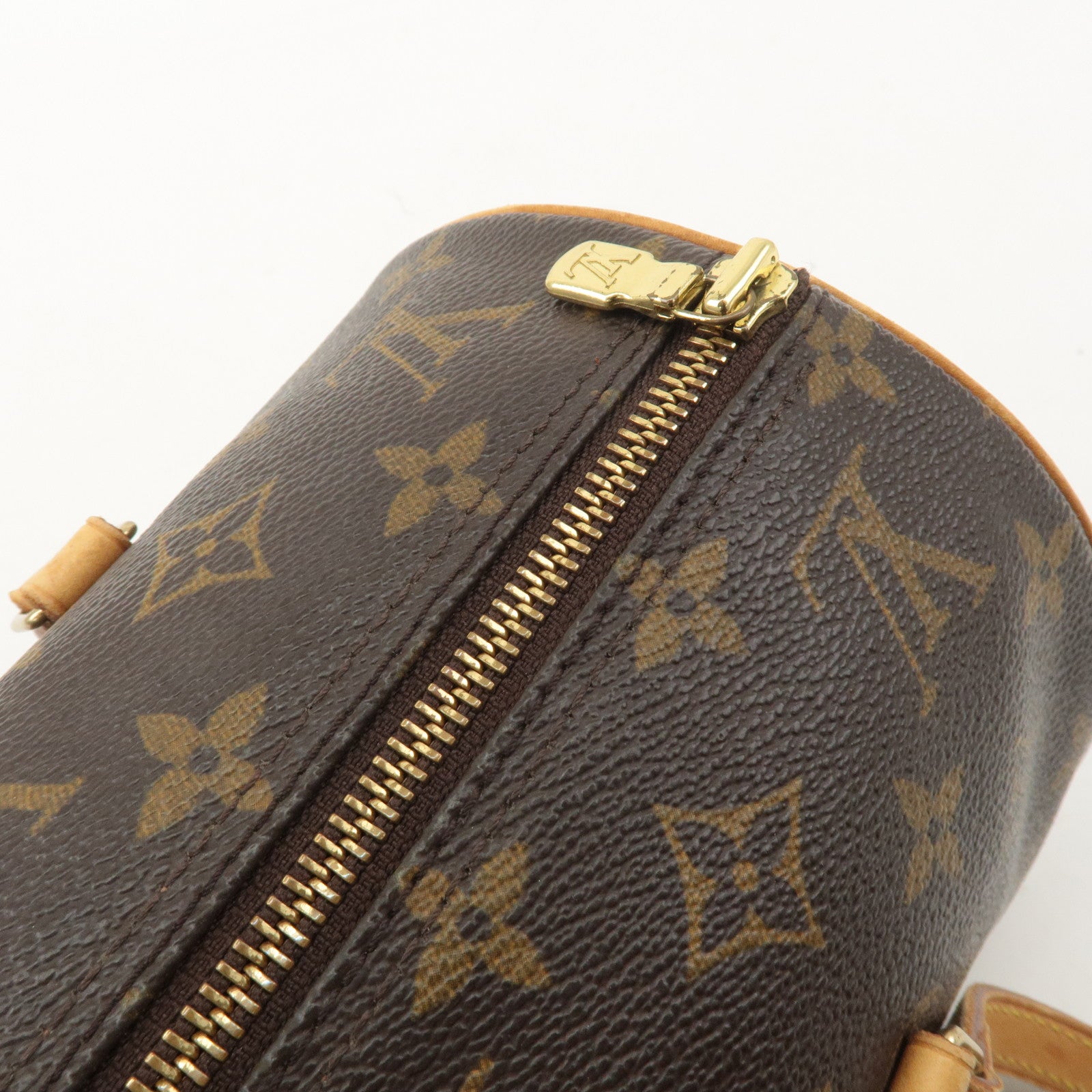 Louis Vuitton Monogram Papillon 30 Hand Bag Brown M51385