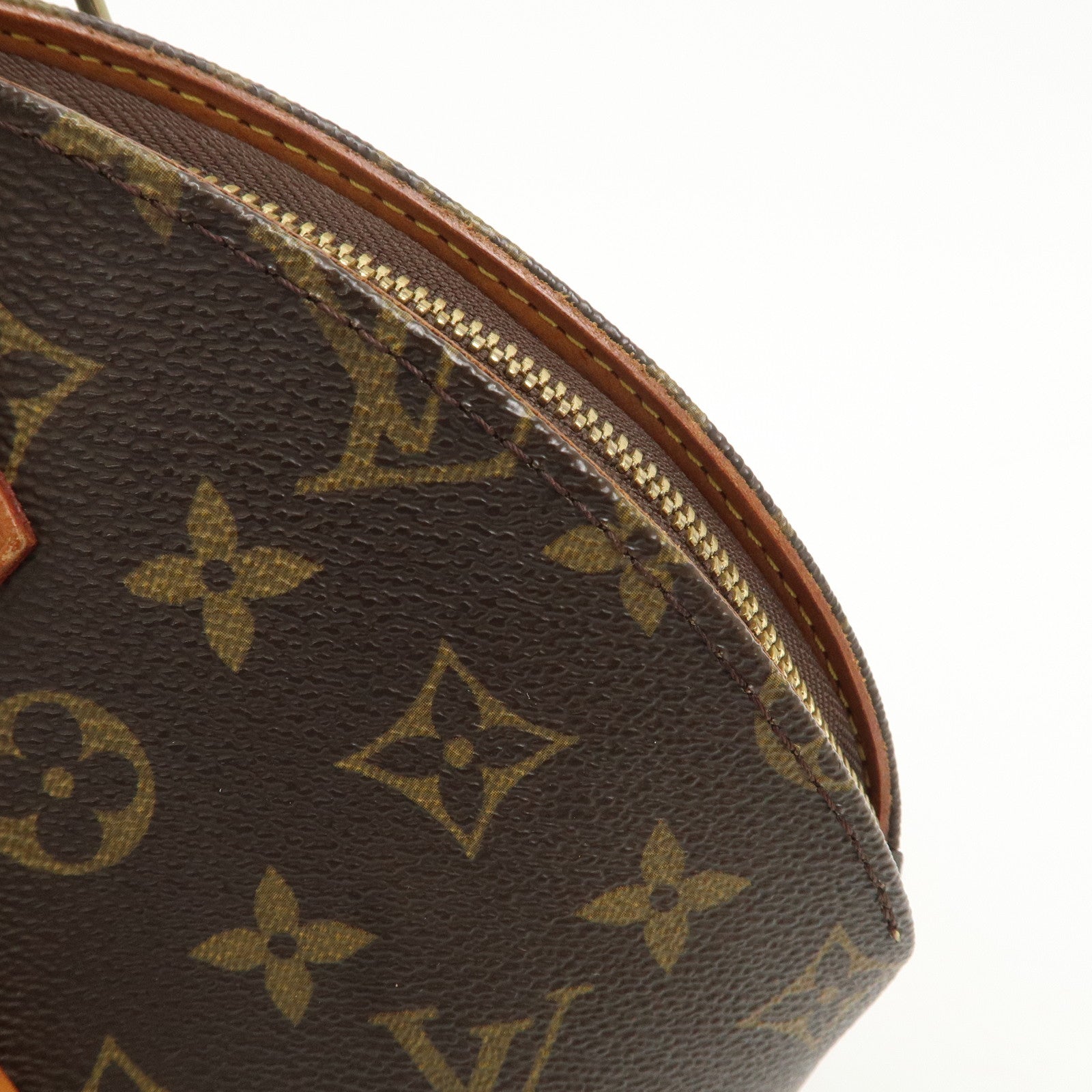 Louis Vuitton Monogram Ellipse PM Hand Bag Brown M51127 Used